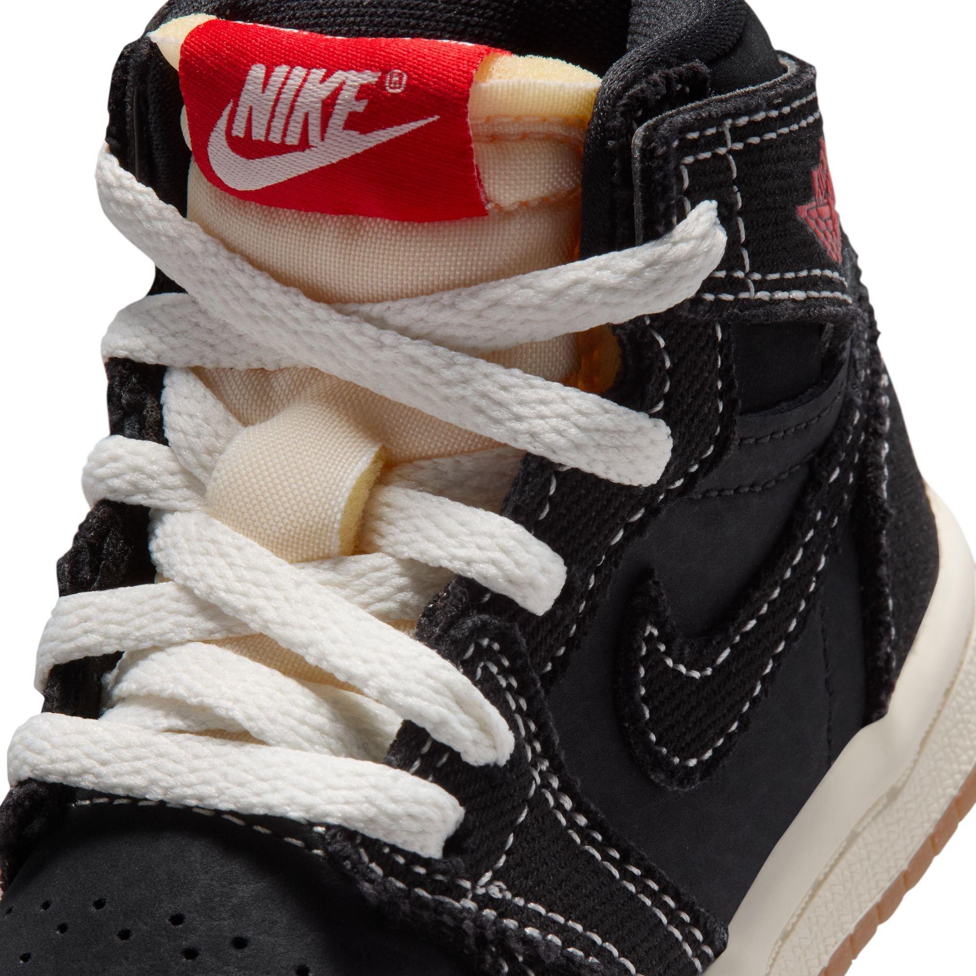 Jordan 1 Retro High OG "Flight Club" Toddler Kids' Shoe - BLACK Thumbnail View 5