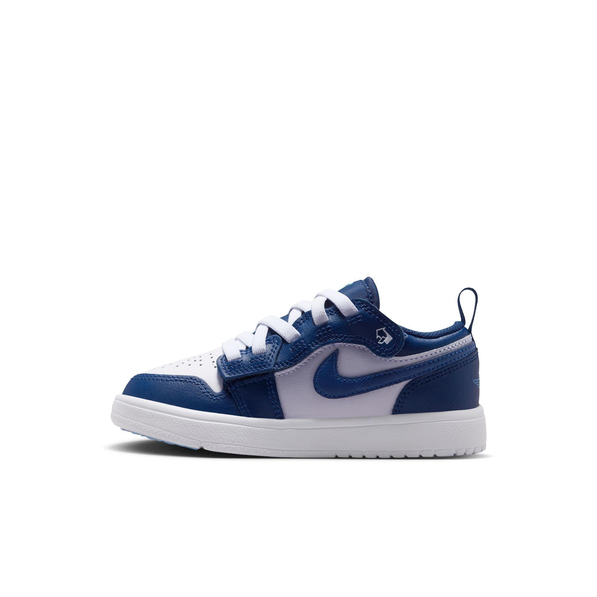 Jordan 1 Low Alt "Midnight Navy/University Blue/White" Preschool Boys' Shoe - NAVY/WHITE Thumbnail View 3