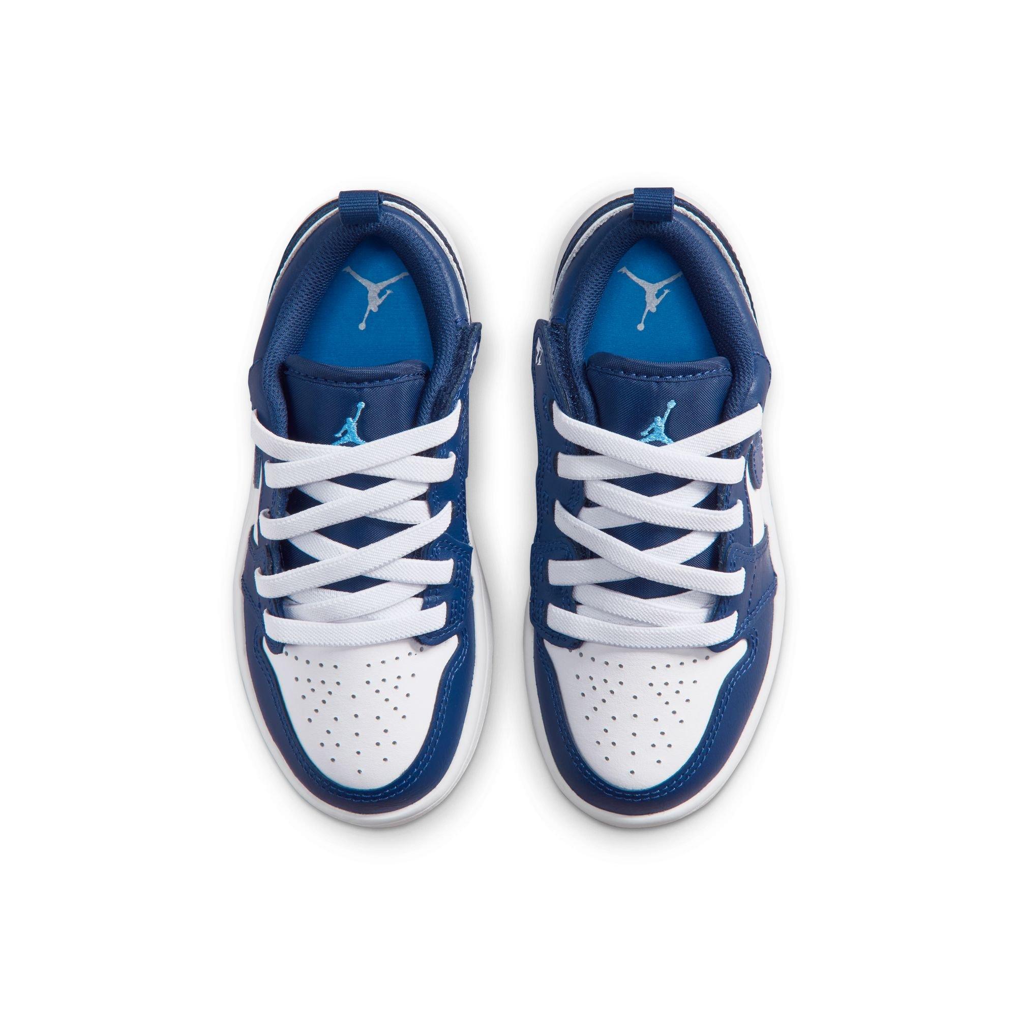 Jordan 1 Low Alt "Midnight Navy/University Blue/White" Preschool Boys' Shoe - NAVY/WHITE Thumbnail View 5