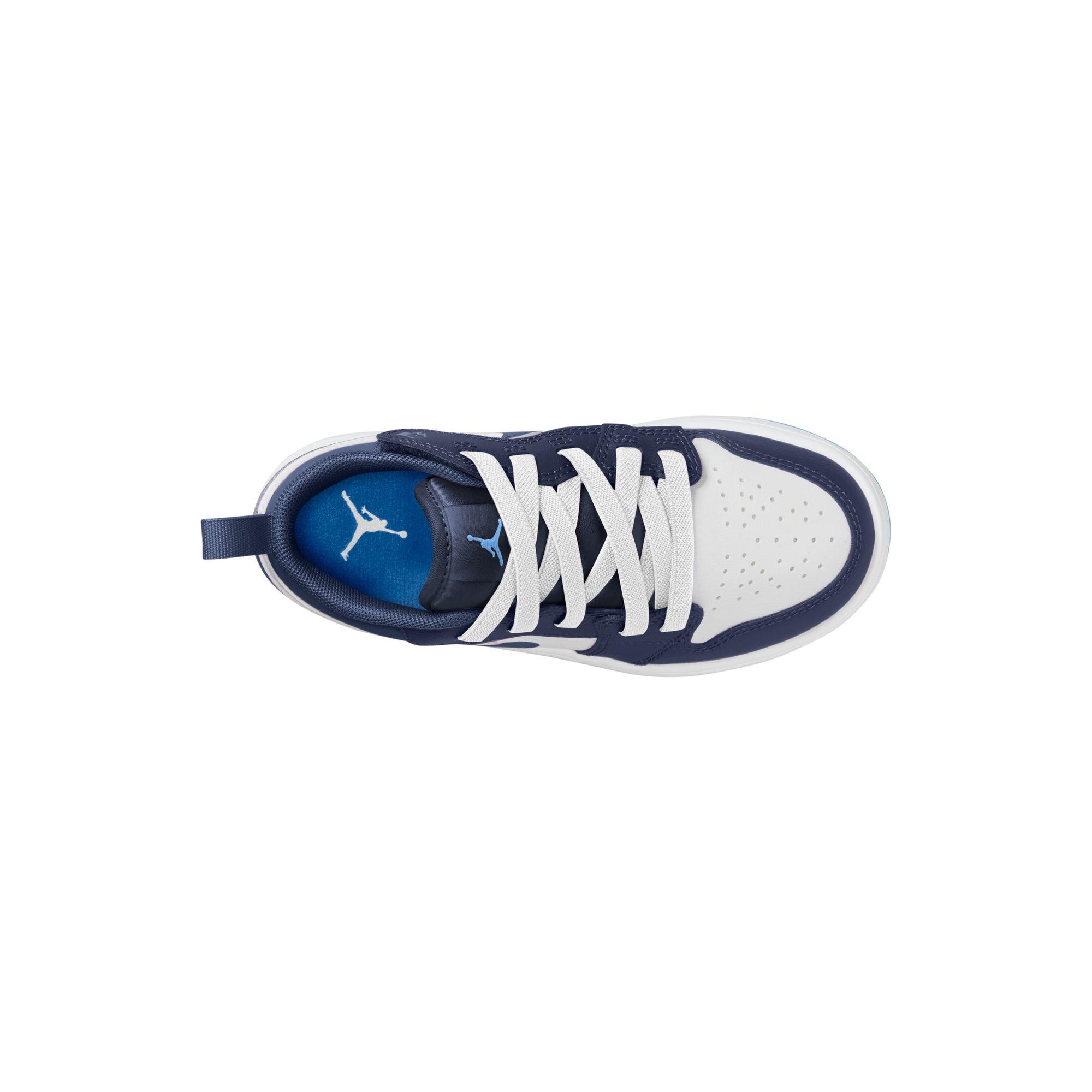 Jordan 1 Low Alt "Midnight Navy/University Blue/White" Preschool Boys' Shoe - NAVY/WHITE Thumbnail View 7