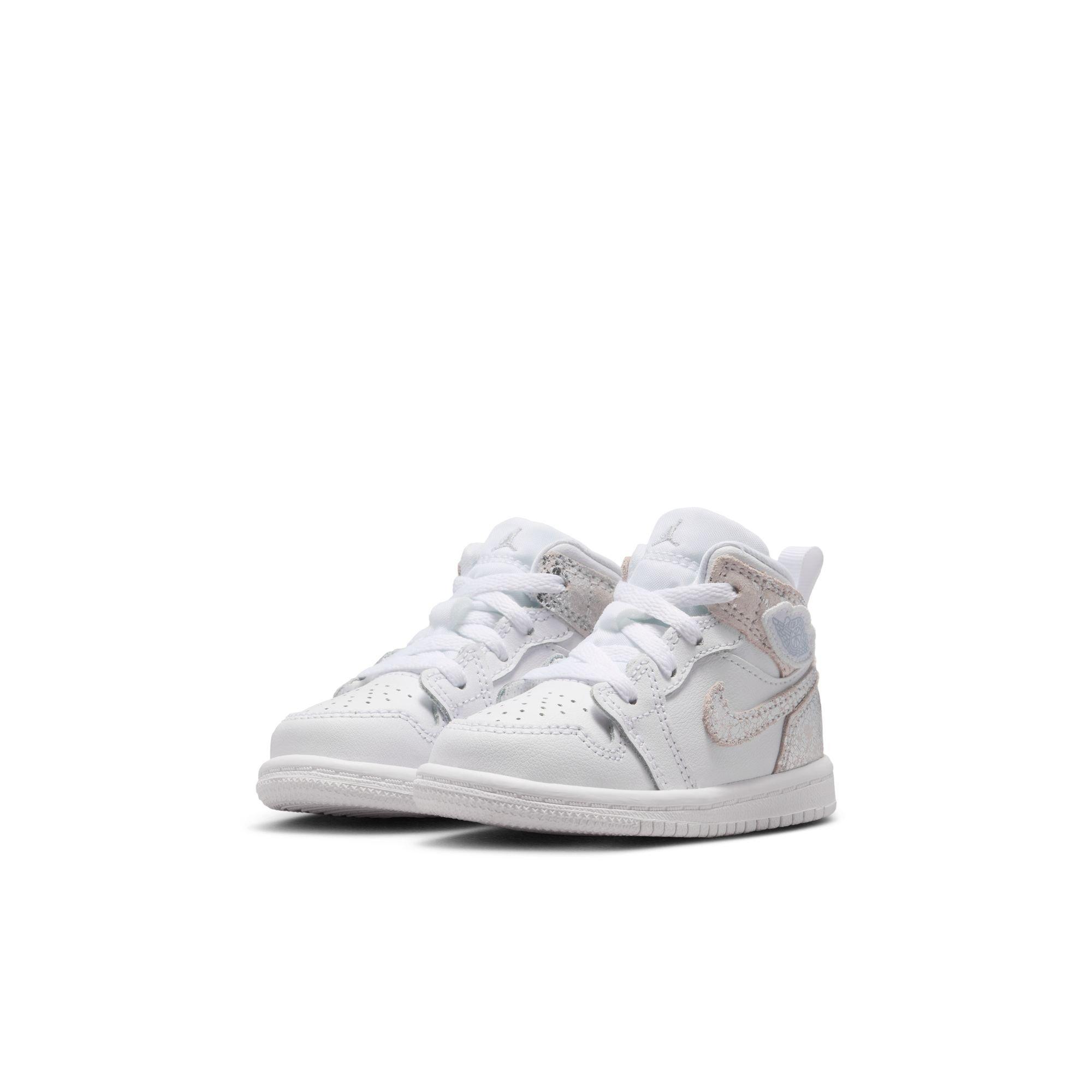 Jordan 1 Mid SE "White/Field Silver" Toddler Boys' Shoe - WHITE/SILVER Thumbnail View 5