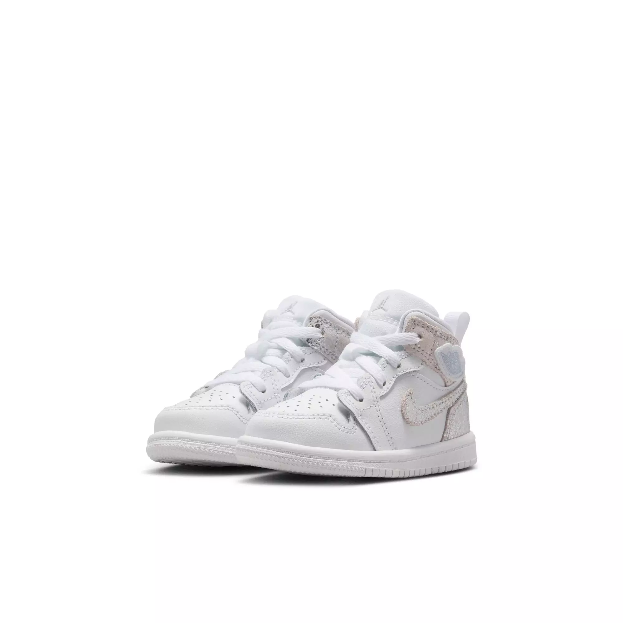 Jordan 1 Mid SE "White/Field Silver" Toddler Boys' Shoe - WHITE/SILVER