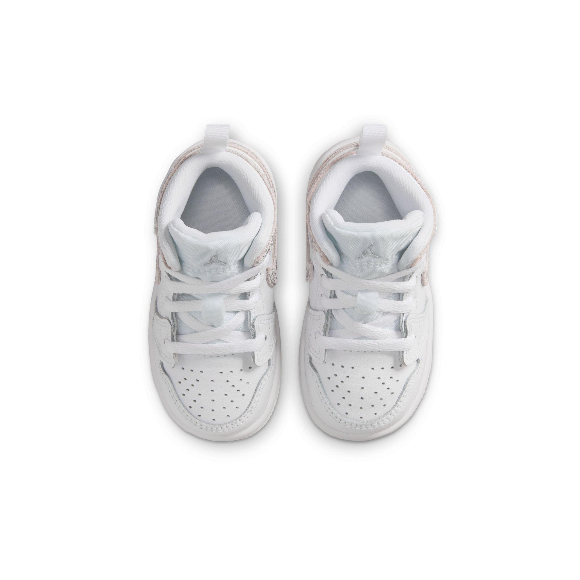 Jordan 1 Mid SE "White/Field Silver" Toddler Boys' Shoe - WHITE/SILVER Thumbnail View 6