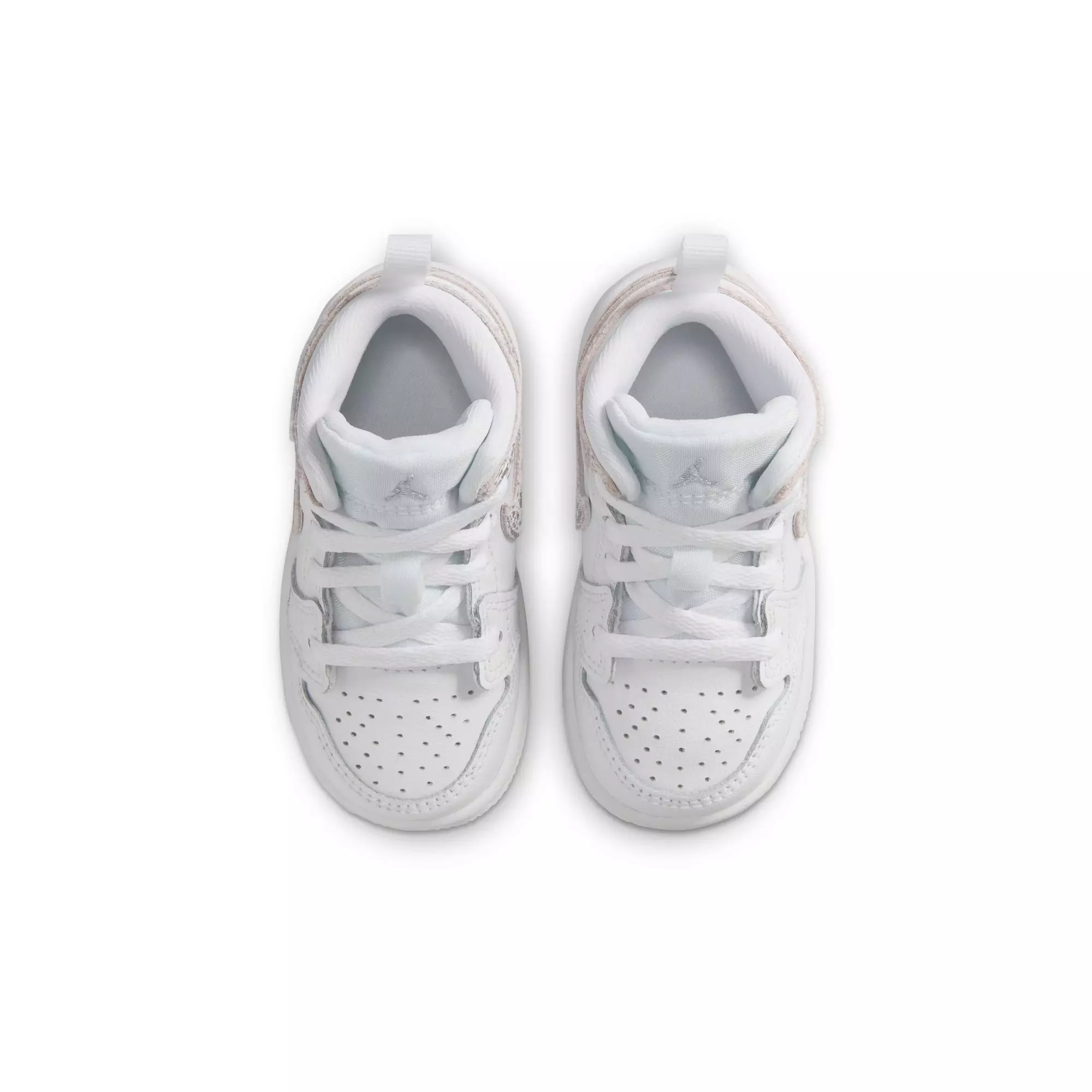 Jordan 1 Mid SE "White/Field Silver" Toddler Boys' Shoe - WHITE/SILVER