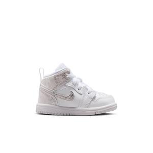 Jordan 1 Mid SE "White/Field Silver" Toddler Boys' Shoe