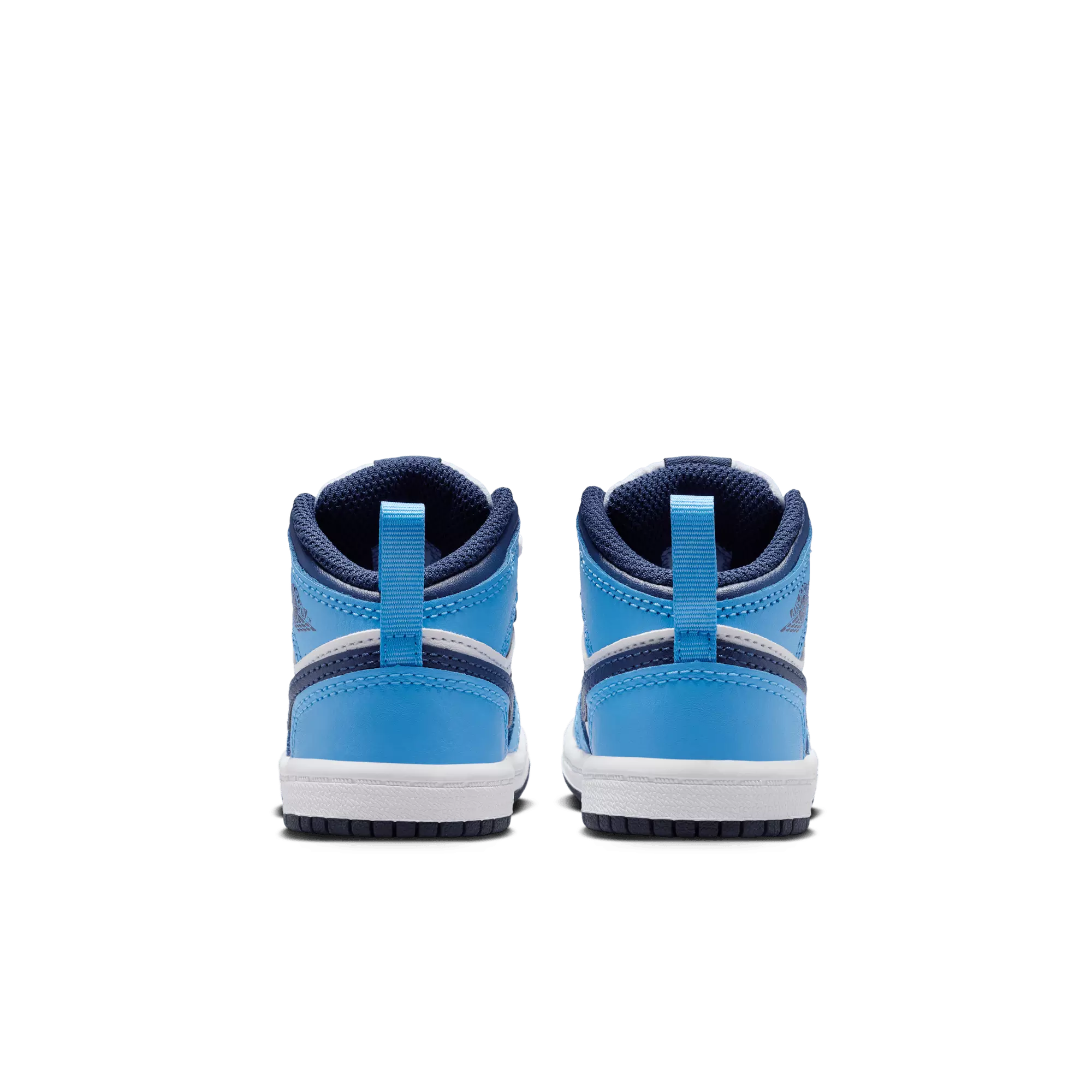 Jordan 1 Mid "University Blue/Midnight Navy/White" Toddler Boys' Shoe - NAVY/WHITE