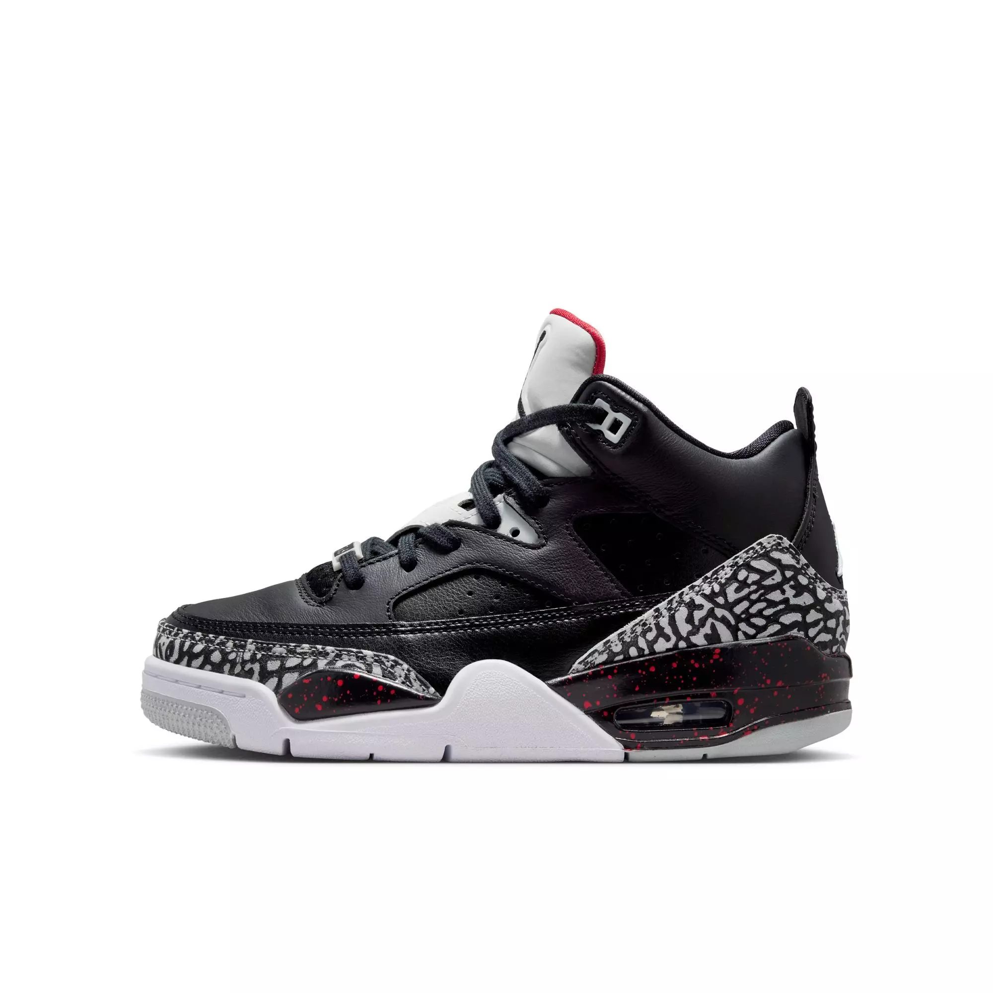 Jordan Son of Mars Low "Black/University Red/Grey Mist" Grade School Boys' Shoe - BLACK
