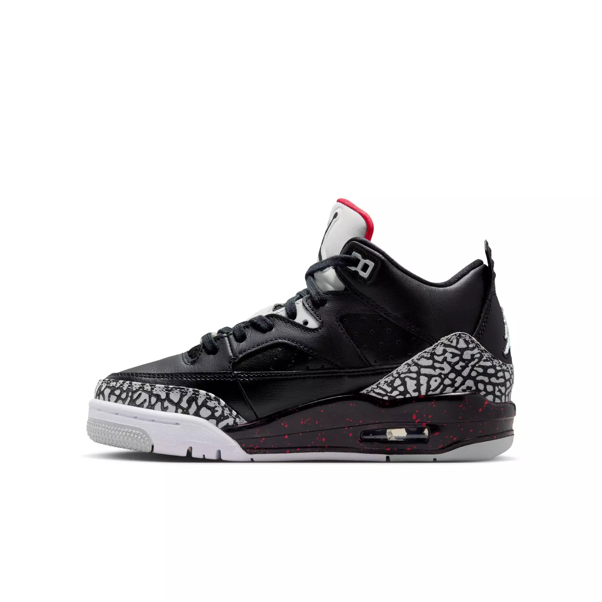 Jordan Son of Mars Low "Black/University Red/Grey Mist" Grade School Boys' Shoe - BLACK