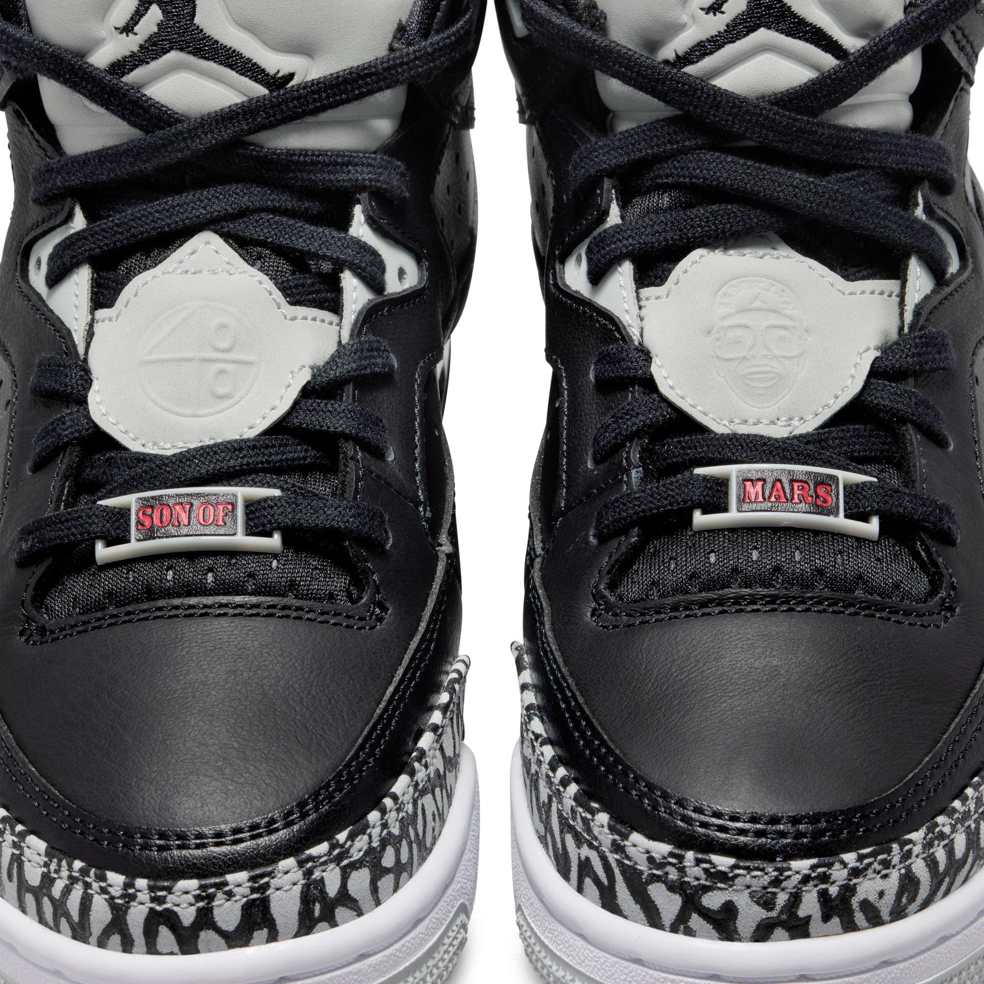 Jordan Son of Mars Low "Black/University Red/Grey Mist" Grade School Boys' Shoe - BLACK Thumbnail View 8