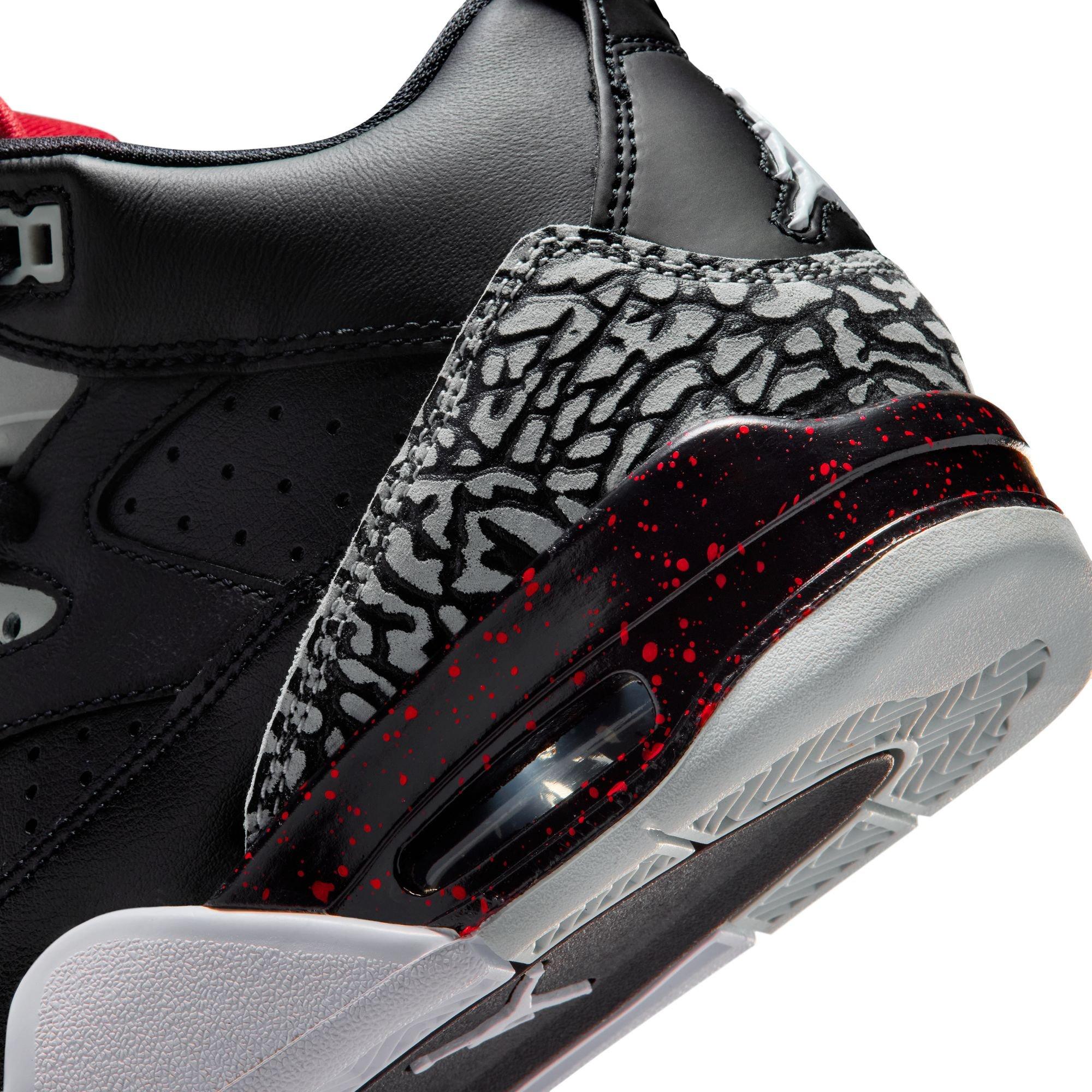 Jordan Son of Mars Low "Black/University Red/Grey Mist" Grade School Boys' Shoe - BLACK Thumbnail View 11