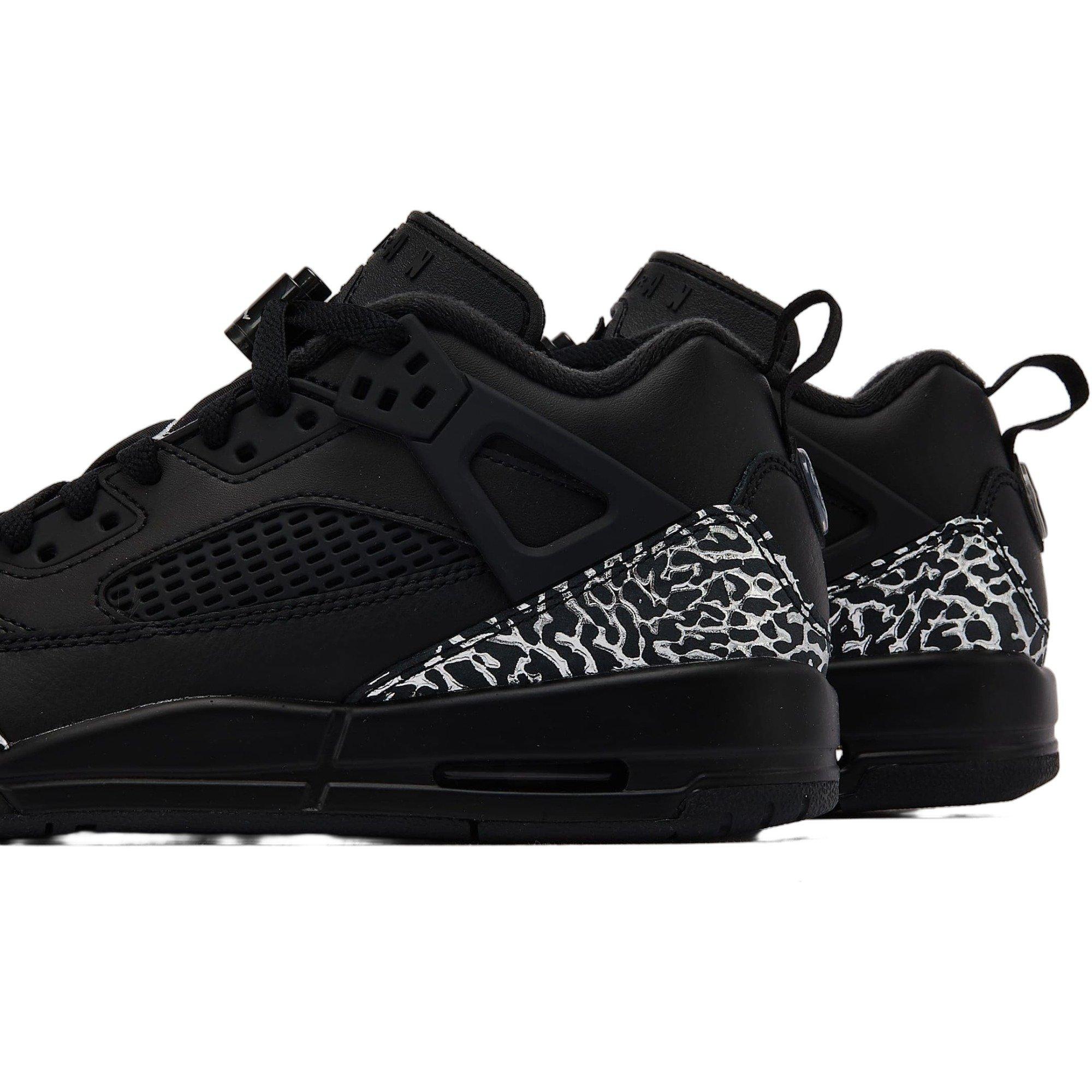 Jordan Spizike Low "Black/Metallic Silver" Grade School Boys' Shoe - BLACK/SILVER Thumbnail View 5