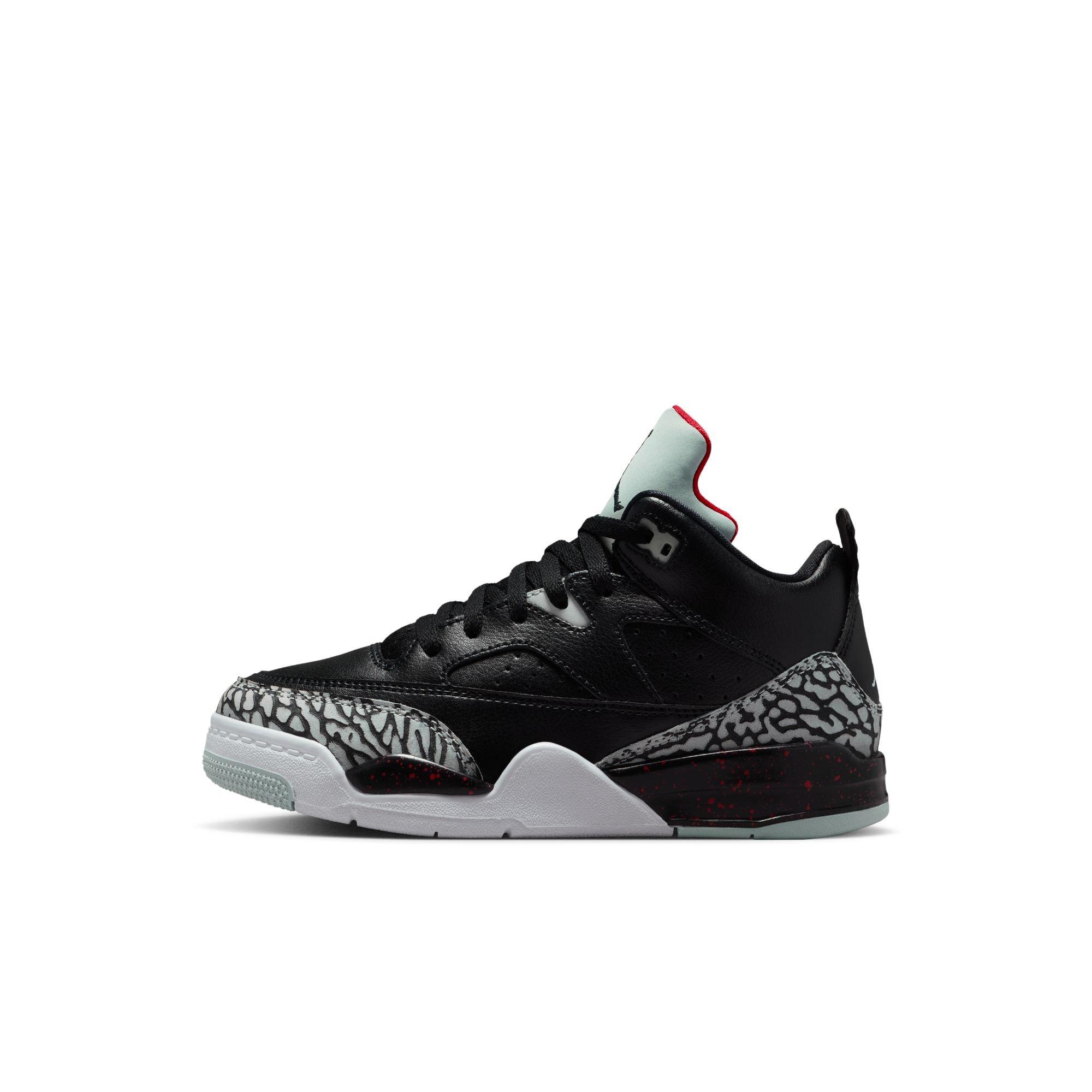 Jordan Son of Mars Low "Black/Cement Grey/University Red" Preschool Boys' Shoe - BLACK Thumbnail View 3