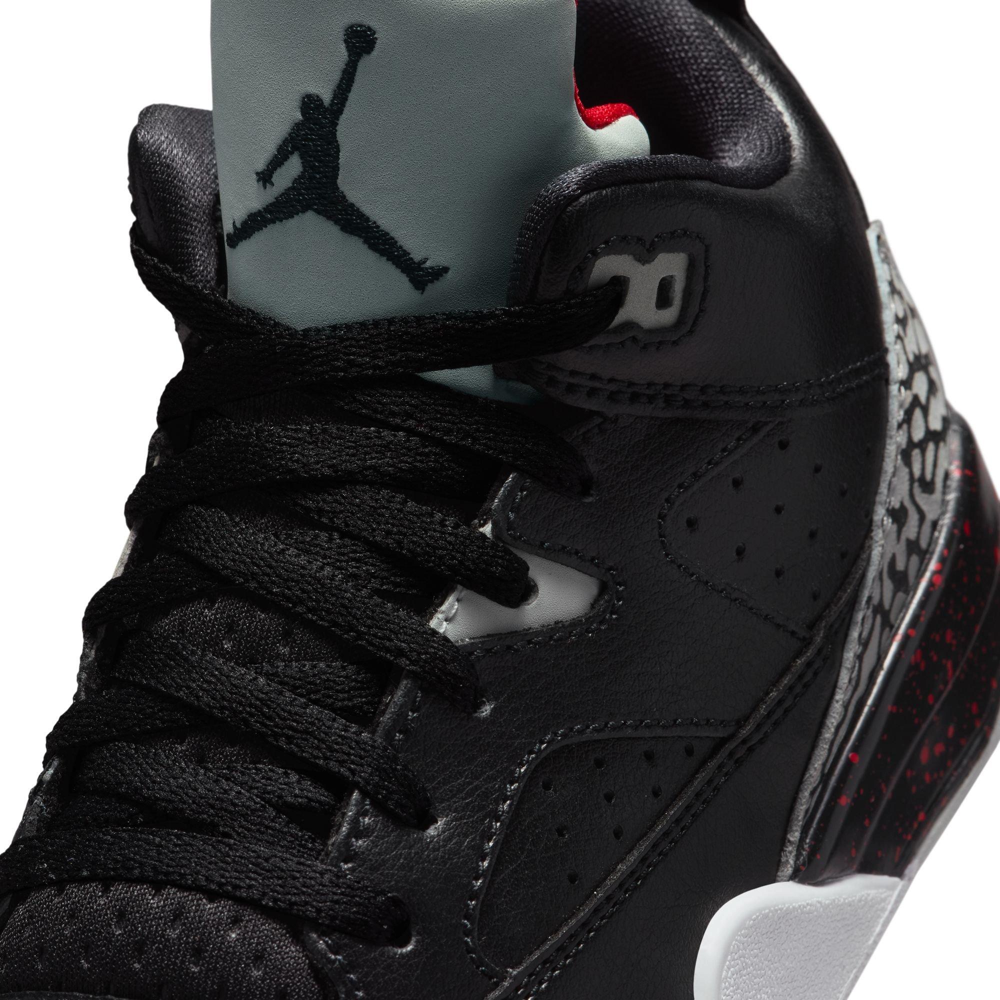 Jordan Son of Mars Low "Black/Cement Grey/University Red" Preschool Boys' Shoe - BLACK Thumbnail View 9
