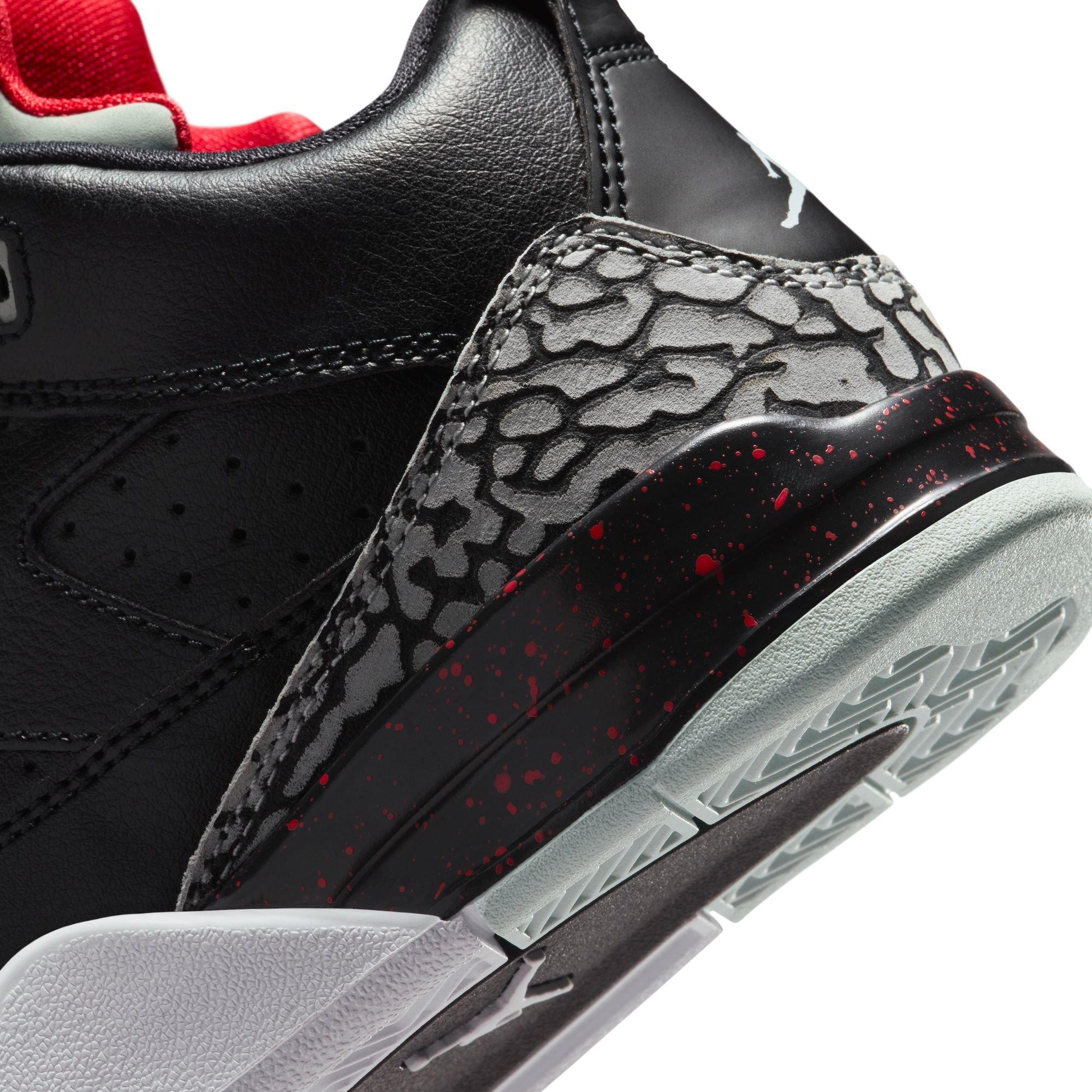 Jordan Son of Mars Low "Black/Cement Grey/University Red" Preschool Boys' Shoe - BLACK Thumbnail View 10