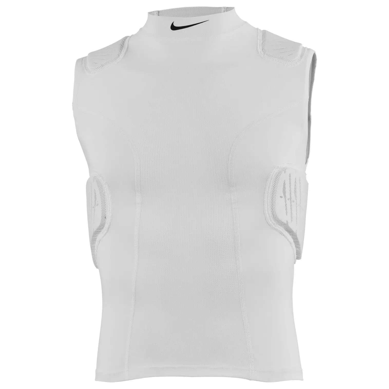 Nike Youth Pro Hyperstrong 2.0 5-Pad Football Shirt - White - WHITE/BLACK
