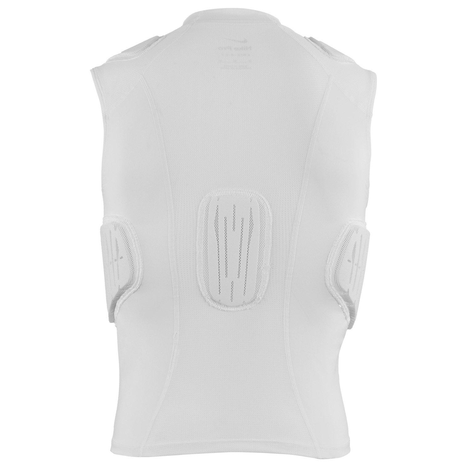 Nike Youth Pro Hyperstrong 2.0 5-Pad Football Shirt - White - WHITE/BLACK Thumbnail View 2
