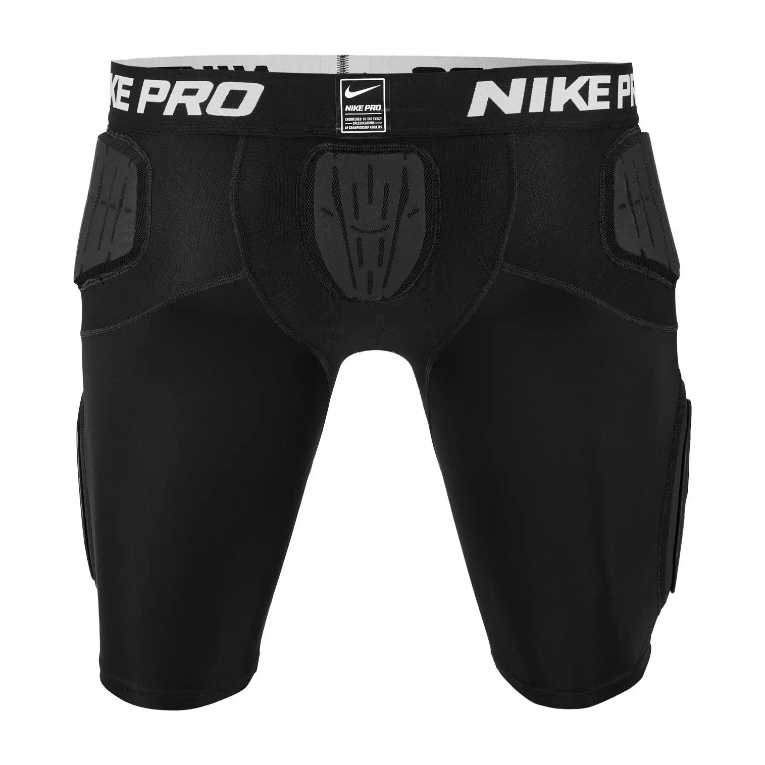 Nike Pro Hyperstrong 2.0 Adult Hard Plate Football Short - Black - BLACK/WHITE