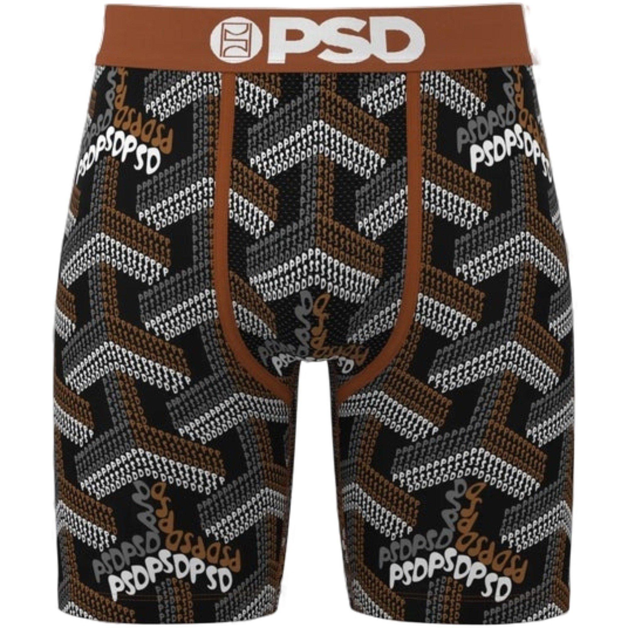 PSD Men's Labryinth Underwear - BLACK/BROWN Thumbnail View 1