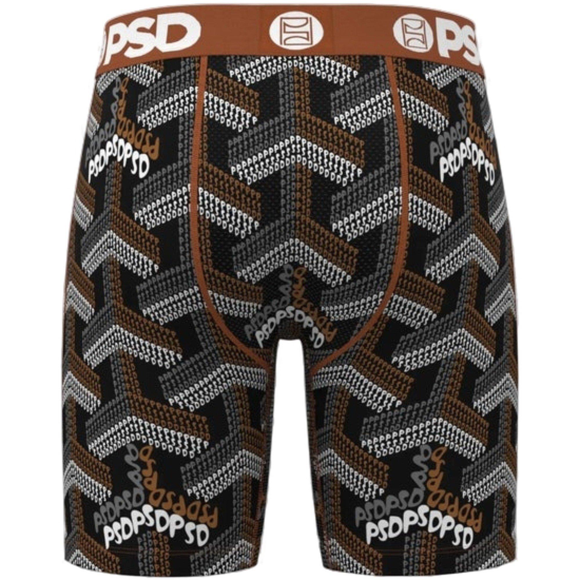 PSD Men's Labryinth Underwear - BLACK/BROWN Thumbnail View 2