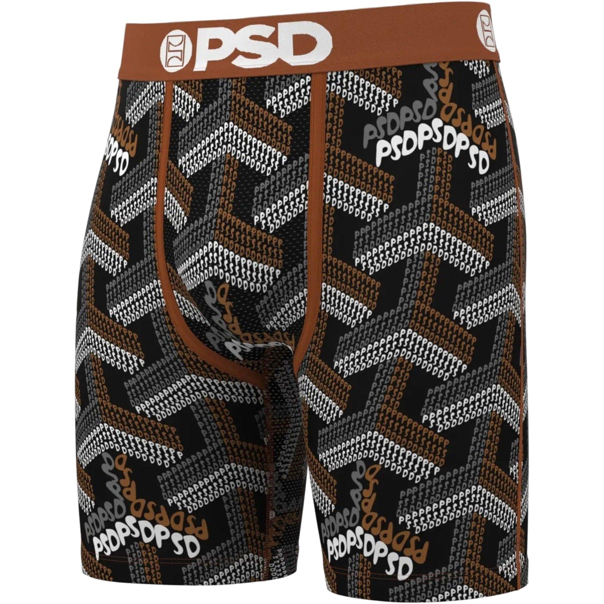 PSD Men's Labryinth Underwear - BLACK/BROWN Thumbnail View 3