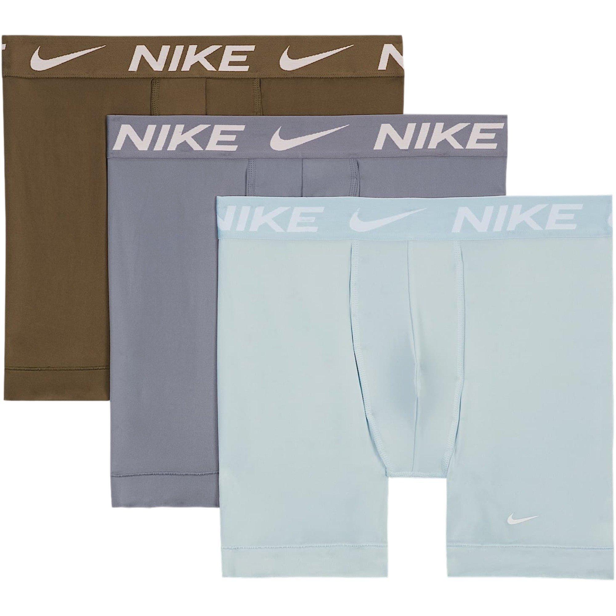 Nike Men's Essential Micro Dri-FIT Underwear (3 Pack) - Grey - GREY Thumbnail View 6