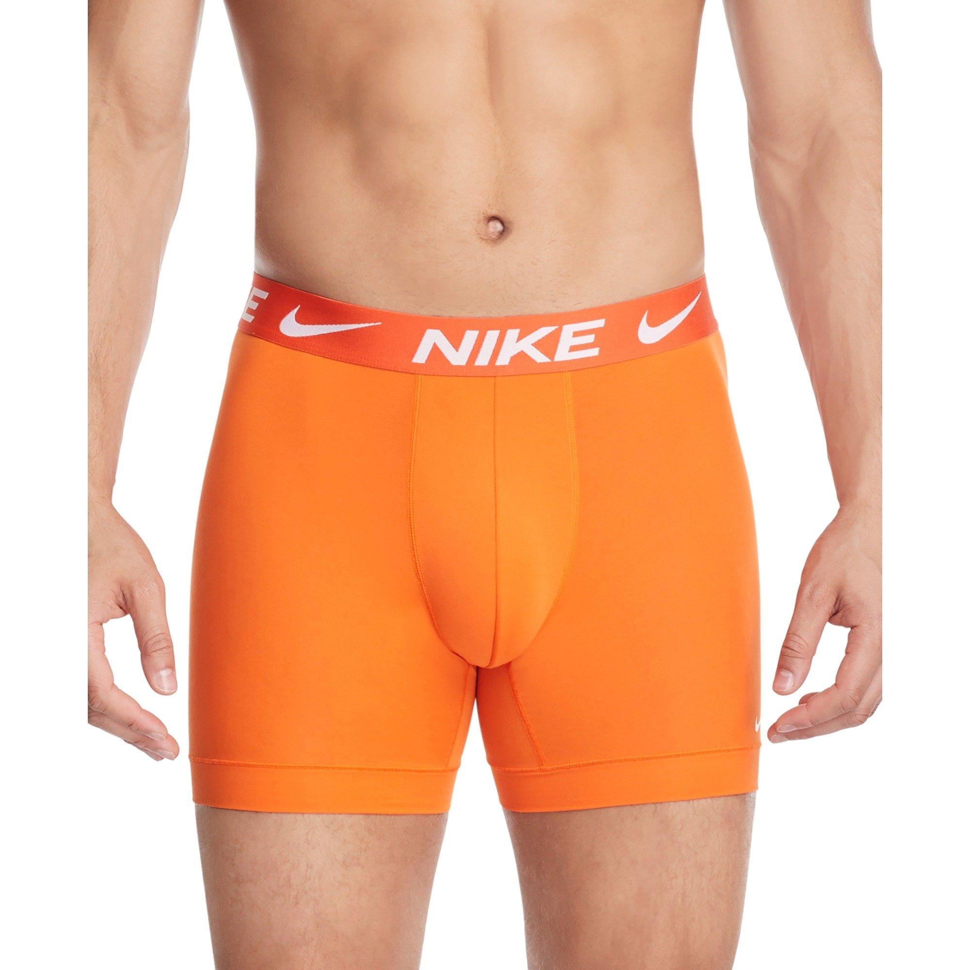 Nike Men's Dri-FIT Essential Micro Underwear (3 Pack) - Orange - ORANGE Thumbnail View 1