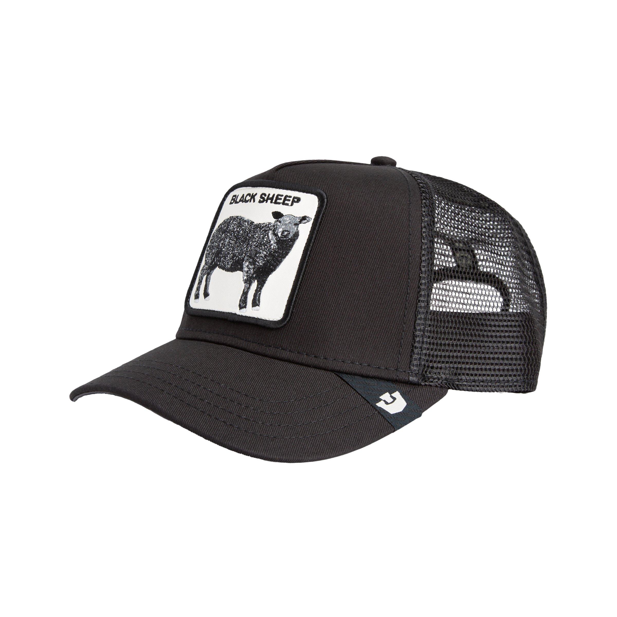 Goorin' Bros Black Sheep Trucker Snapback Hat-Black - BLACK Thumbnail View 1