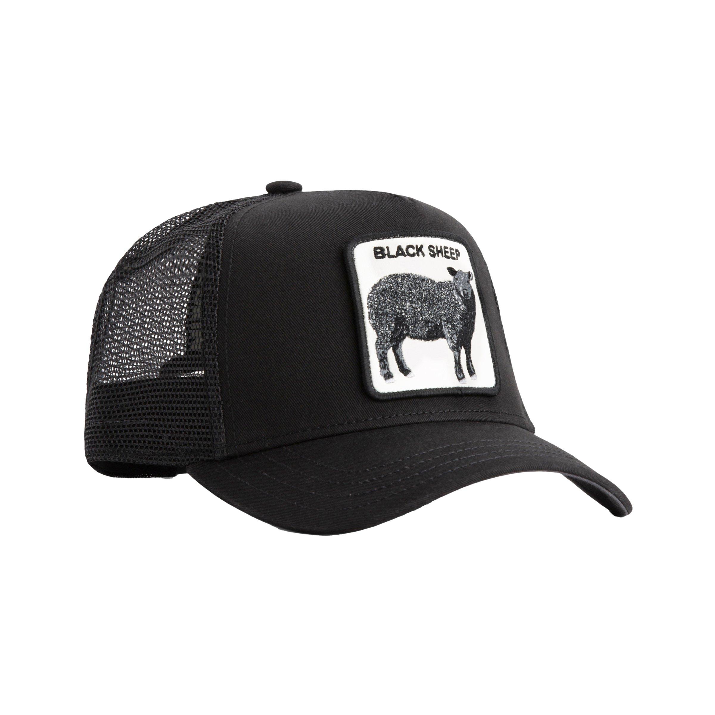 Goorin' Bros Black Sheep Trucker Snapback Hat-Black - BLACK Thumbnail View 2
