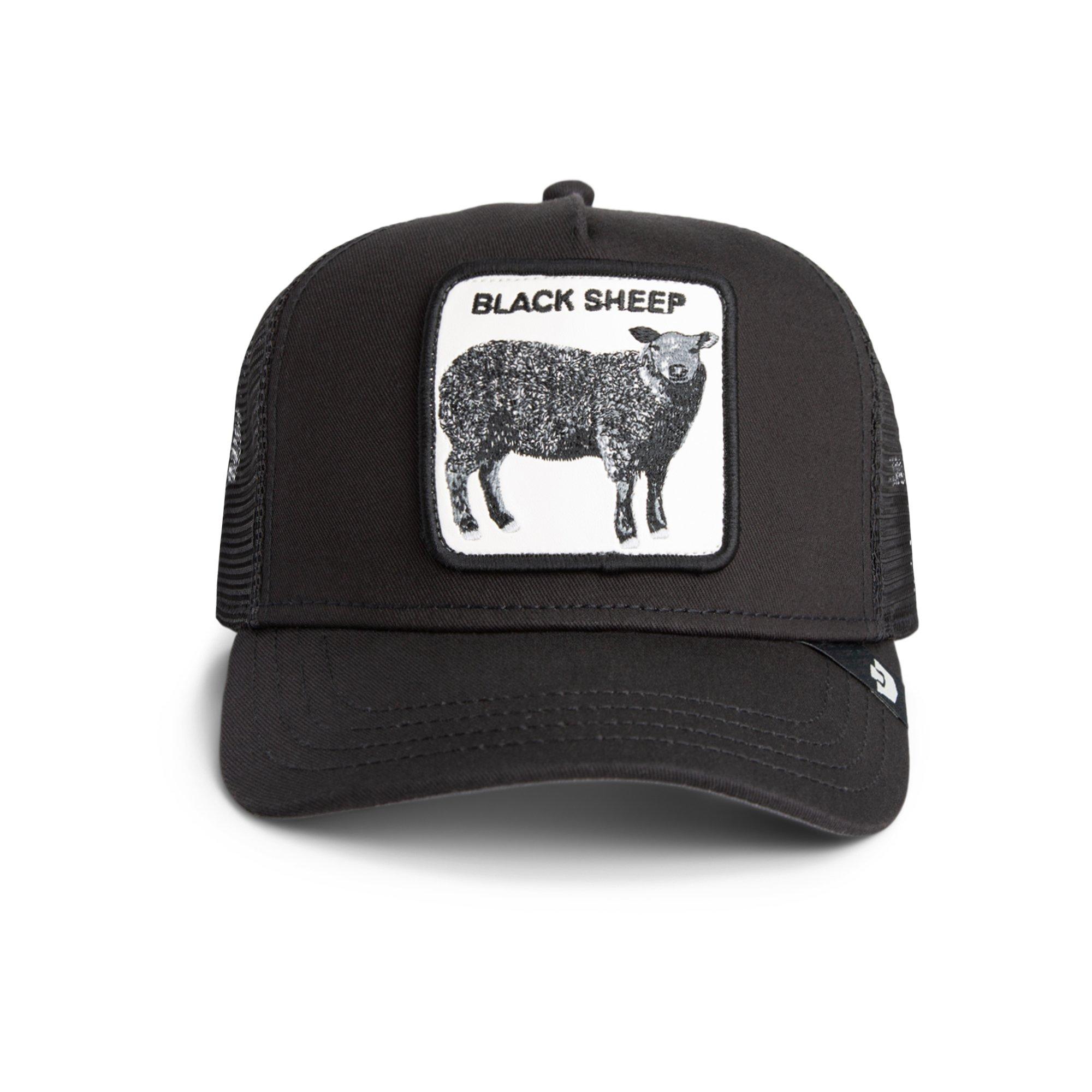 Goorin' Bros Black Sheep Trucker Snapback Hat-Black - BLACK Thumbnail View 3