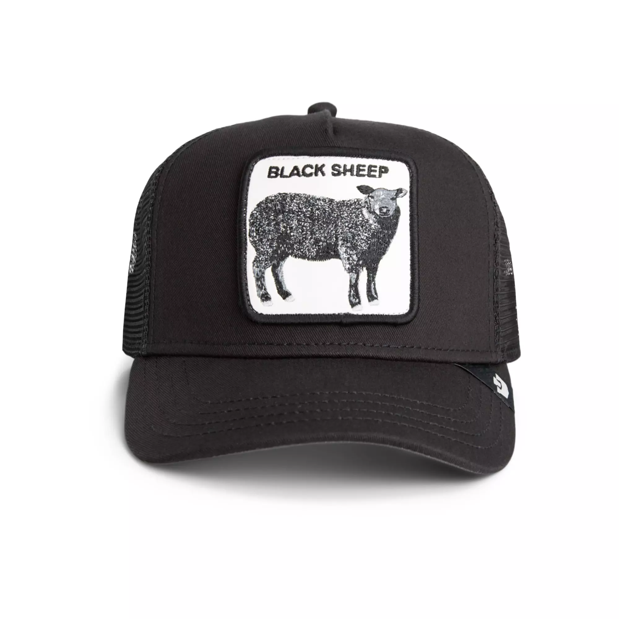 Goorin' Bros Black Sheep Trucker Snapback Hat-Black - BLACK