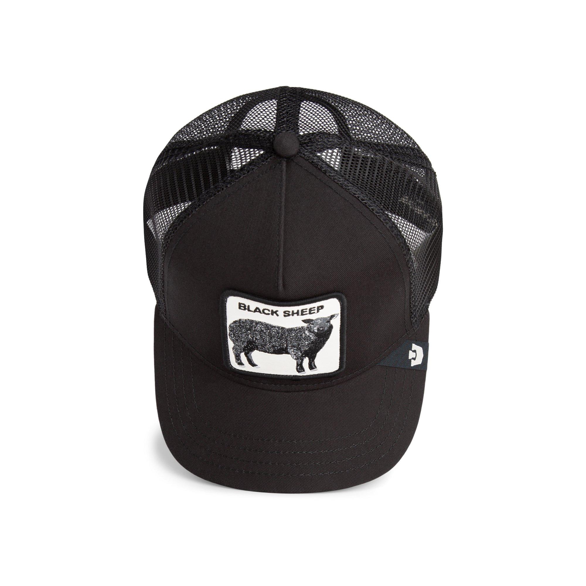 Goorin' Bros Black Sheep Trucker Snapback Hat-Black - BLACK Thumbnail View 5