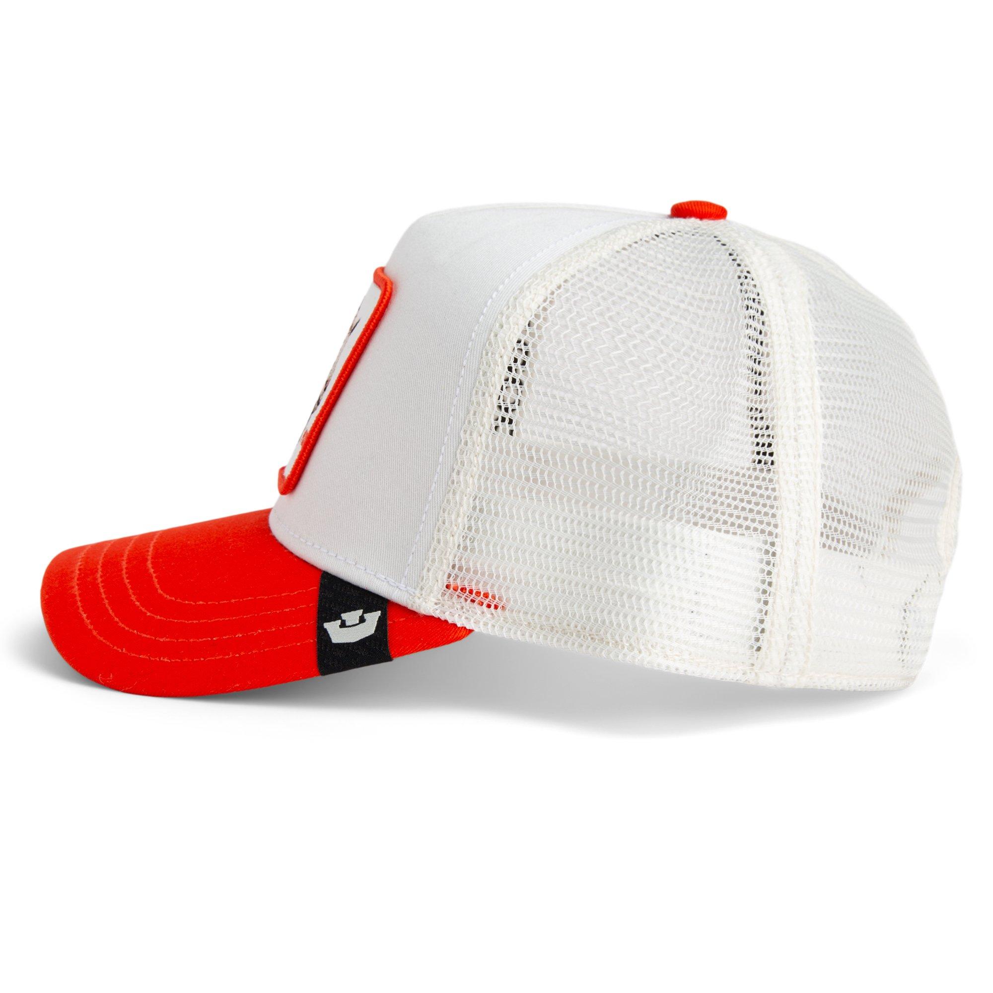 Goorin' Bros GOAT He's Him Trucker Snapback Hat-White/Red - WHITE/RED Thumbnail View 4