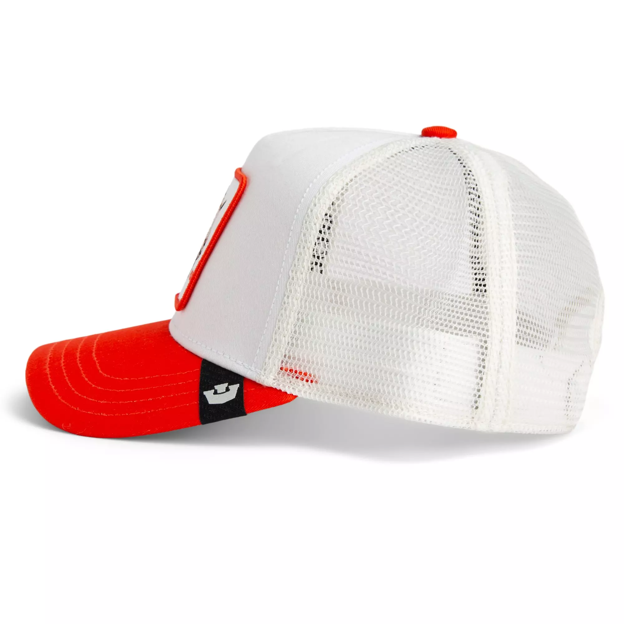 Goorin' Bros GOAT He's Him Trucker Snapback Hat-White/Red - WHITE/RED
