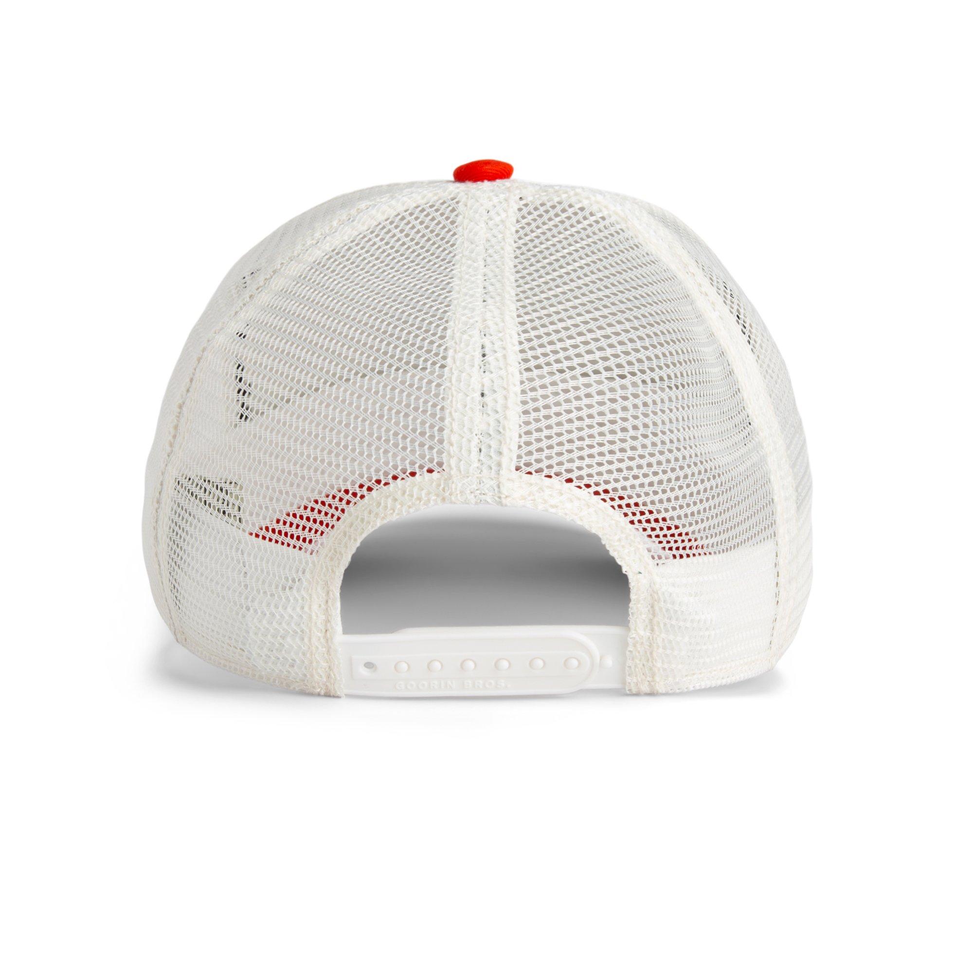 Goorin' Bros GOAT He's Him Trucker Snapback Hat-White/Red - WHITE/RED Thumbnail View 3