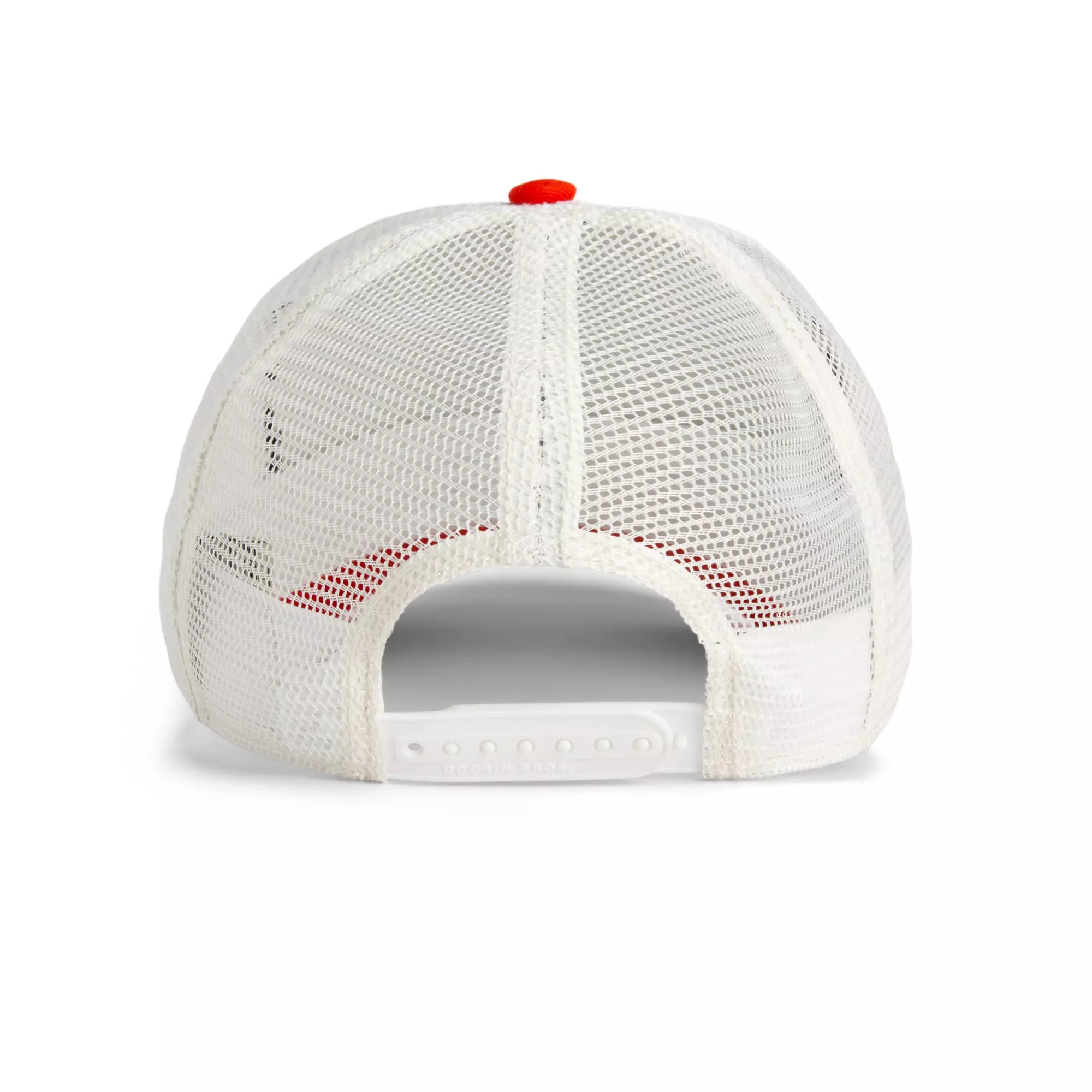 Goorin' Bros GOAT He's Him Trucker Snapback Hat-White/Red - WHITE/RED