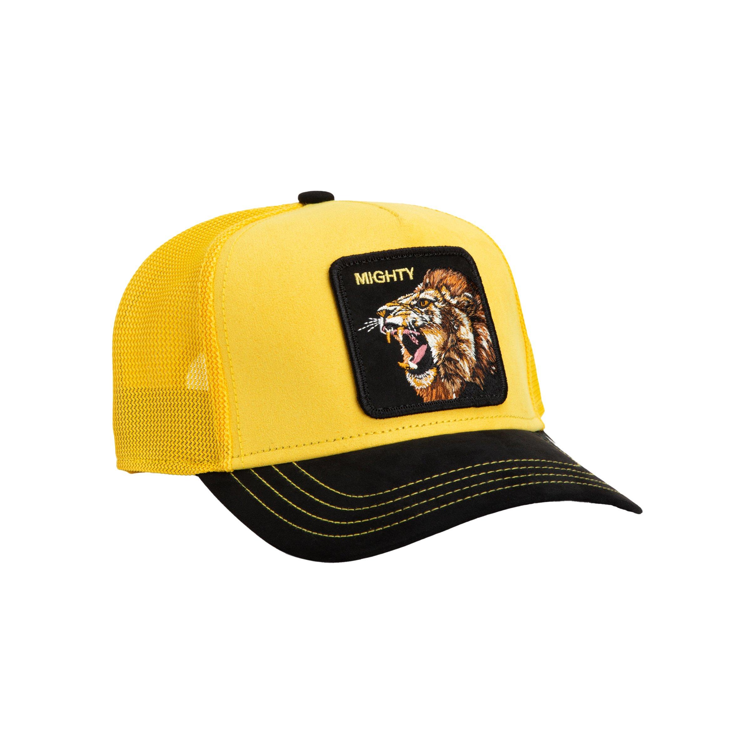 Goorin' Bros Suede Lion Snapback Hat-Black/Yellow - BLACK/YELLOW Thumbnail View 2