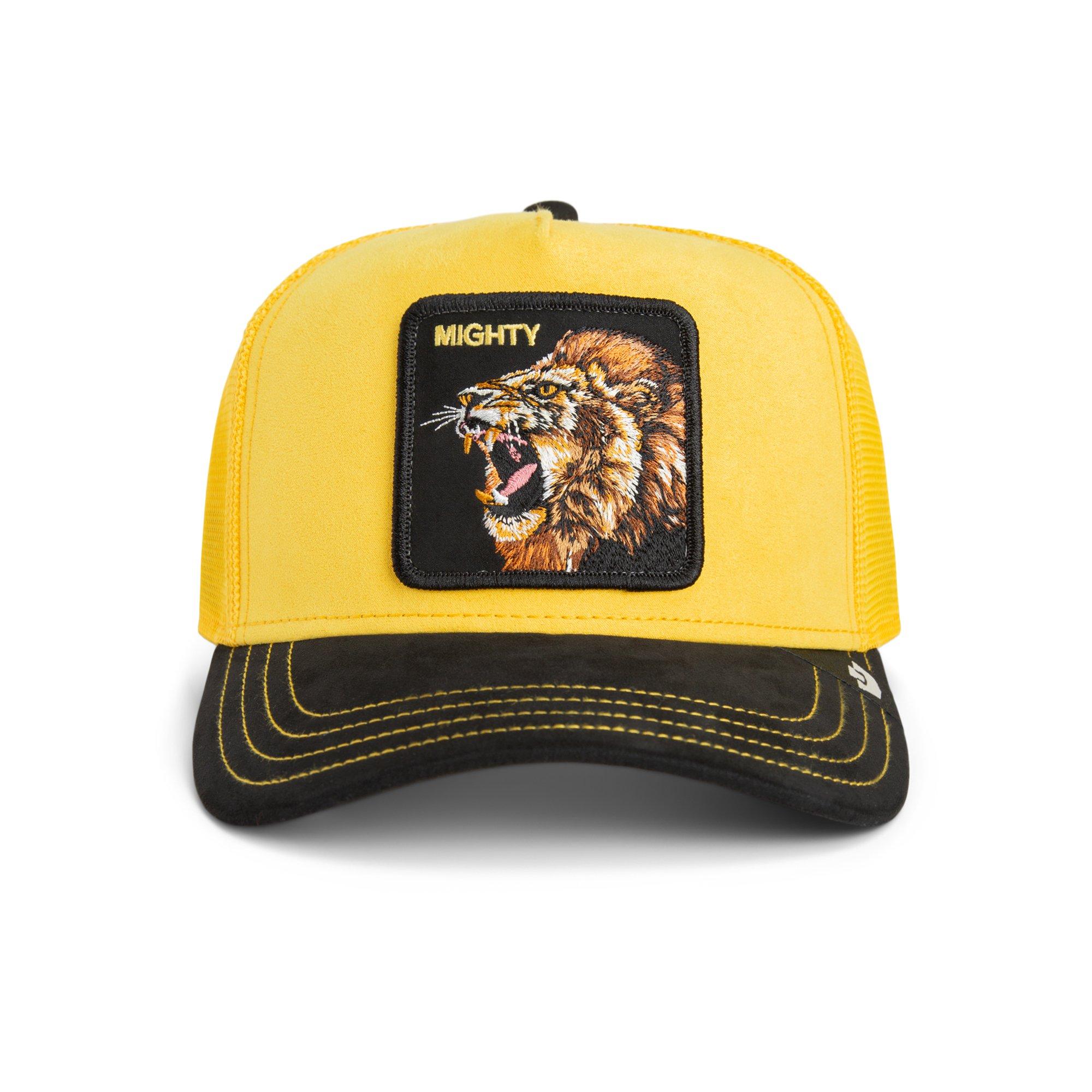 Goorin' Bros Suede Lion Snapback Hat-Black/Yellow - BLACK/YELLOW Thumbnail View 3