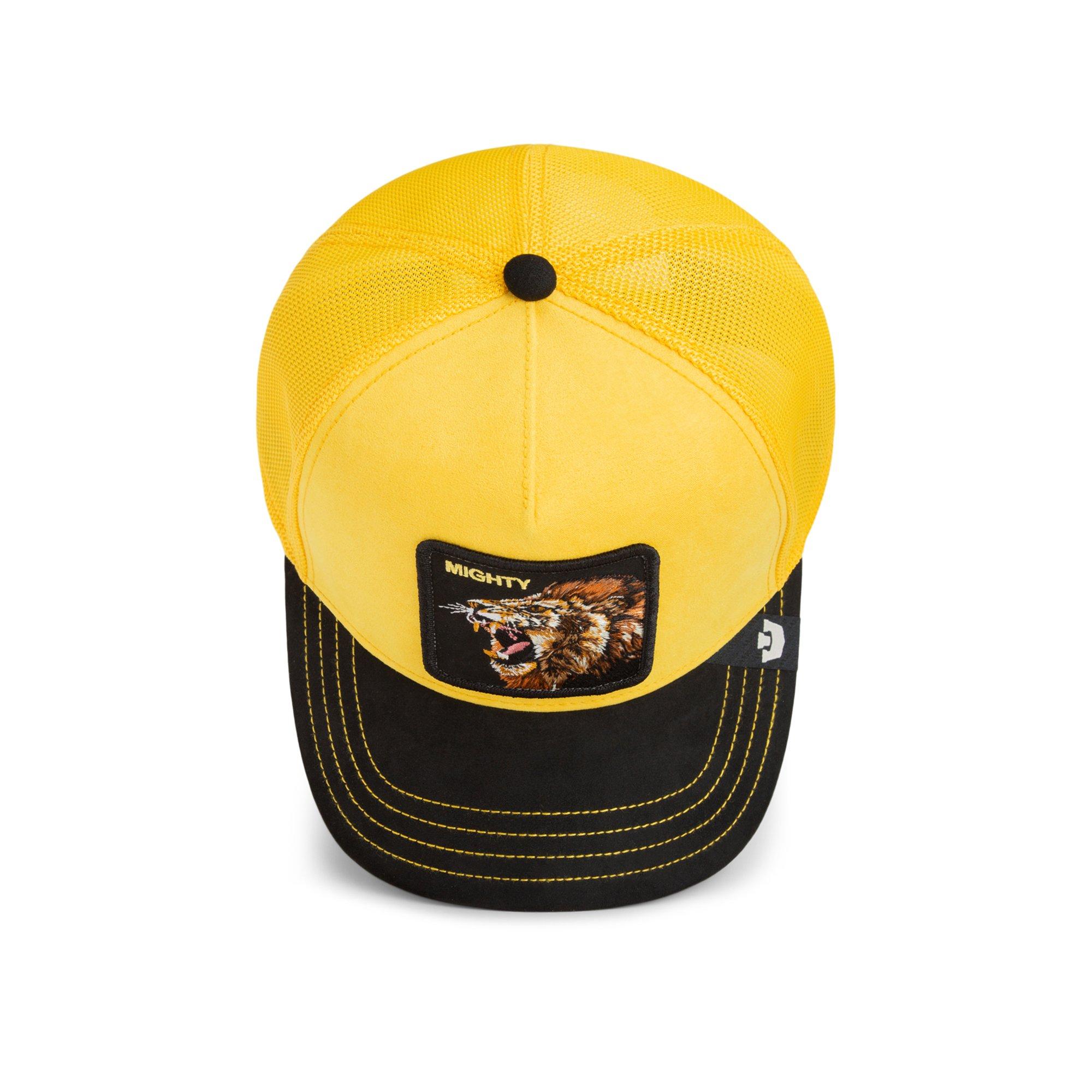 Goorin' Bros Suede Lion Snapback Hat-Black/Yellow - BLACK/YELLOW Thumbnail View 6