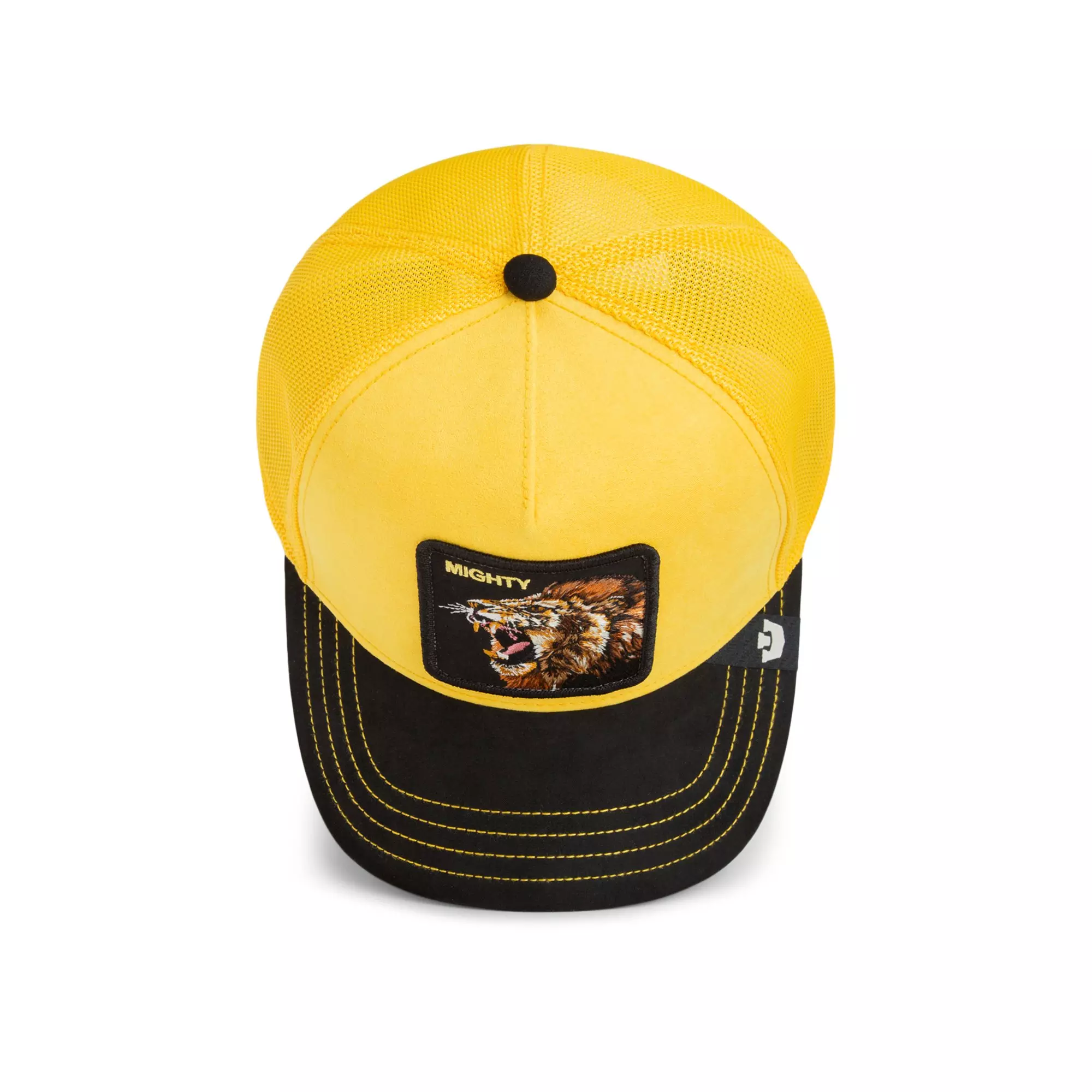 Goorin' Bros Suede Lion Snapback Hat-Black/Yellow - BLACK/YELLOW