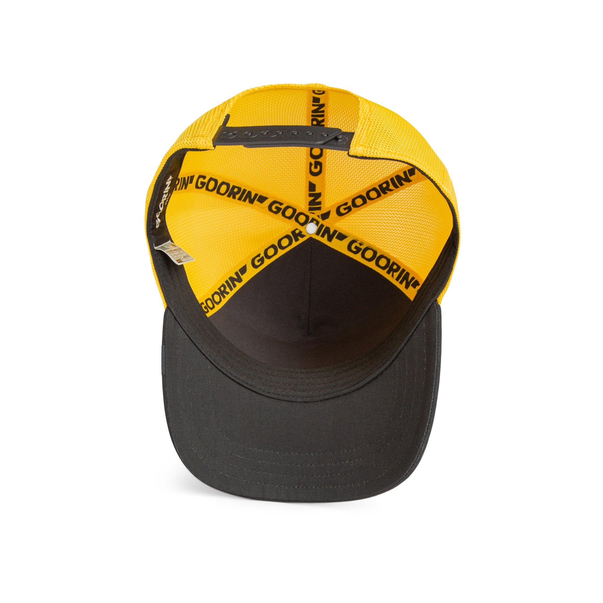 Goorin' Bros Suede Lion Snapback Hat-Black/Yellow - BLACK/YELLOW Thumbnail View 7