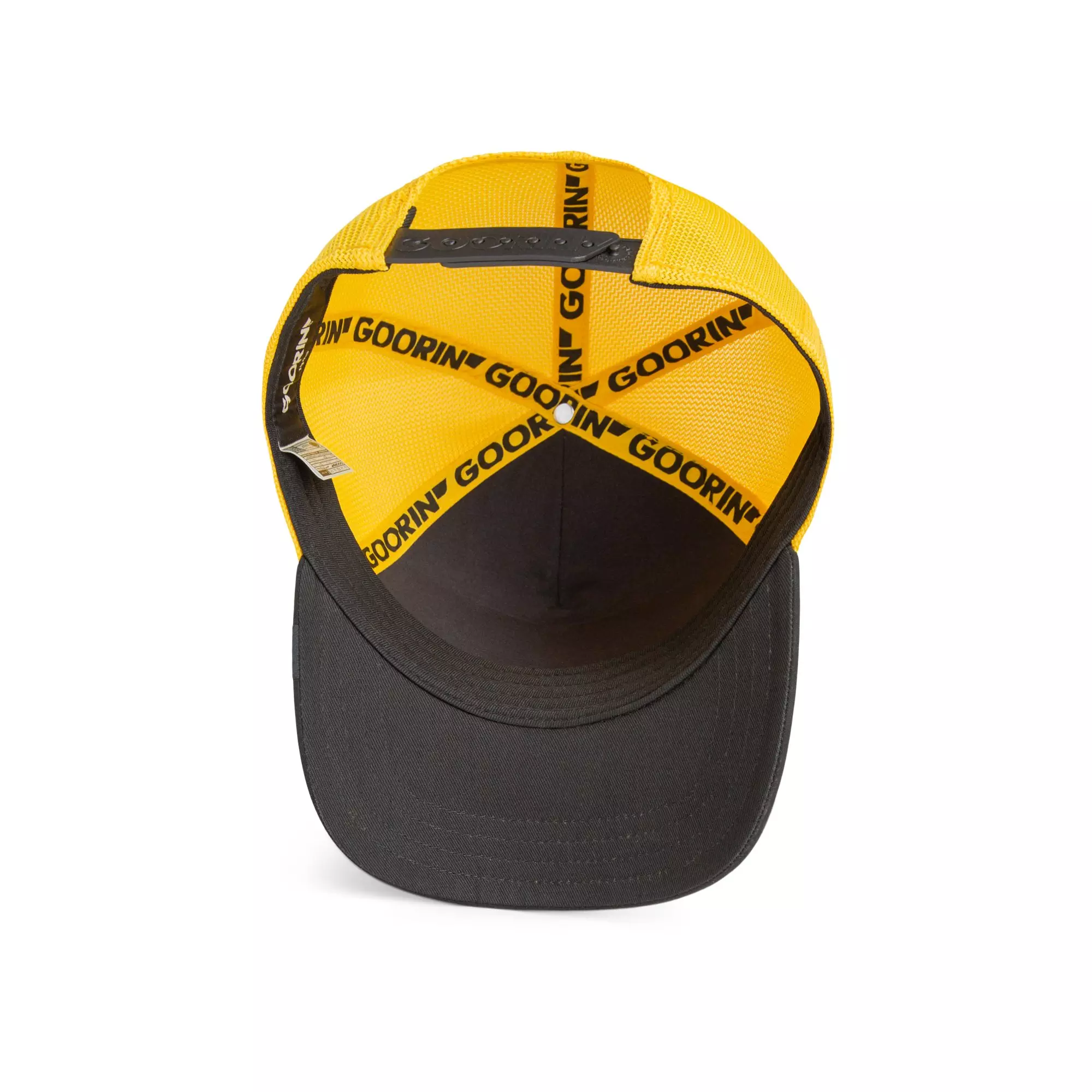 Goorin' Bros Suede Lion Snapback Hat-Black/Yellow - BLACK/YELLOW
