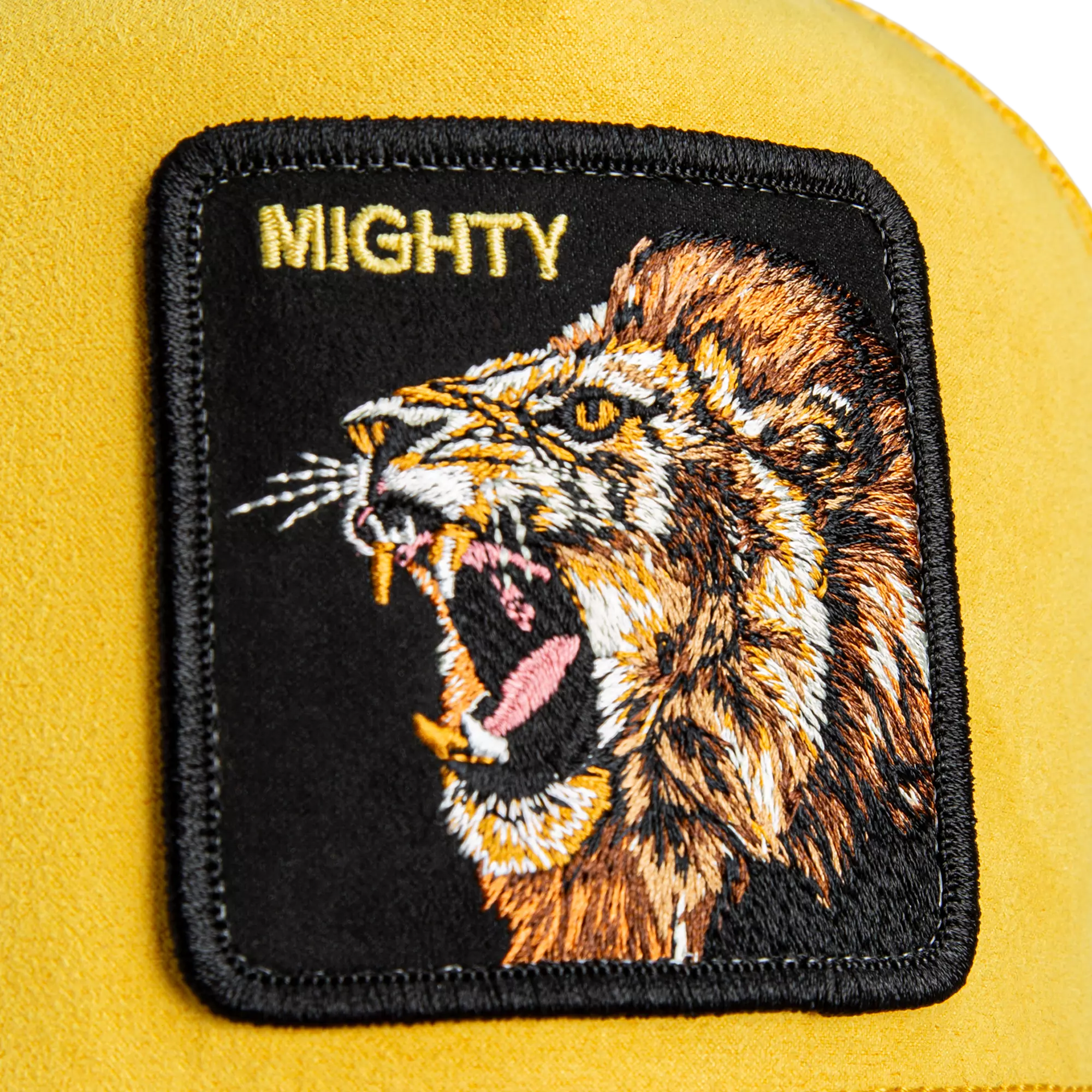 Goorin' Bros Suede Lion Snapback Hat-Black/Yellow - BLACK/YELLOW