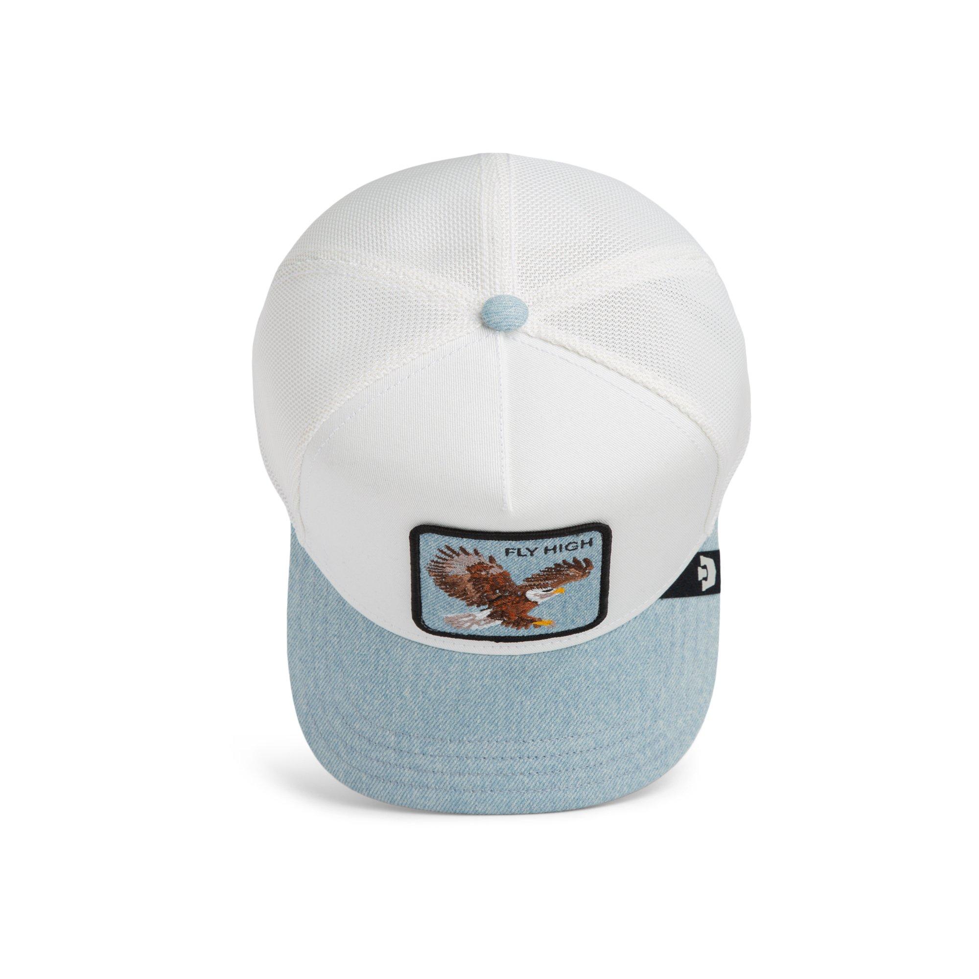 Goorin' Bros Denim Fly High Snapback Hat-White/Blue - WHITE/BLUE Thumbnail View 5