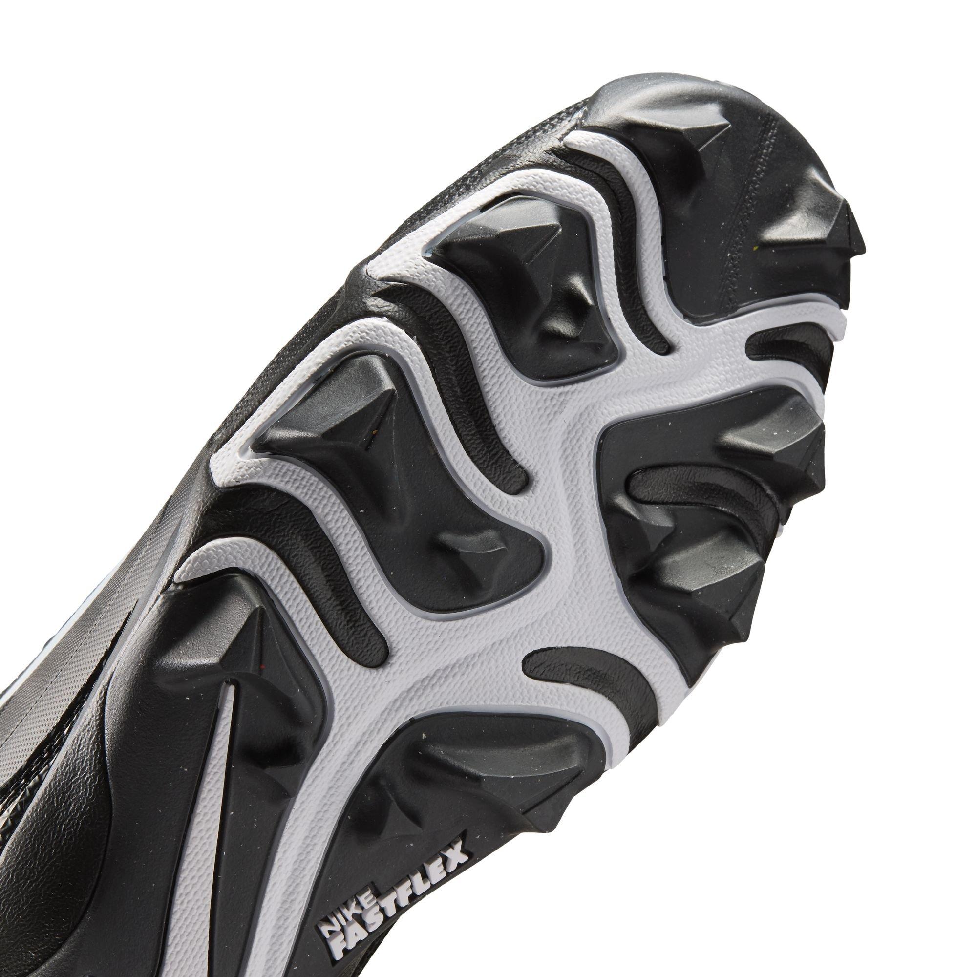 Nike Alpha Menace 4 Shark "Black/White" Men's Football Cleat - BLACK/WHITE Thumbnail View 11