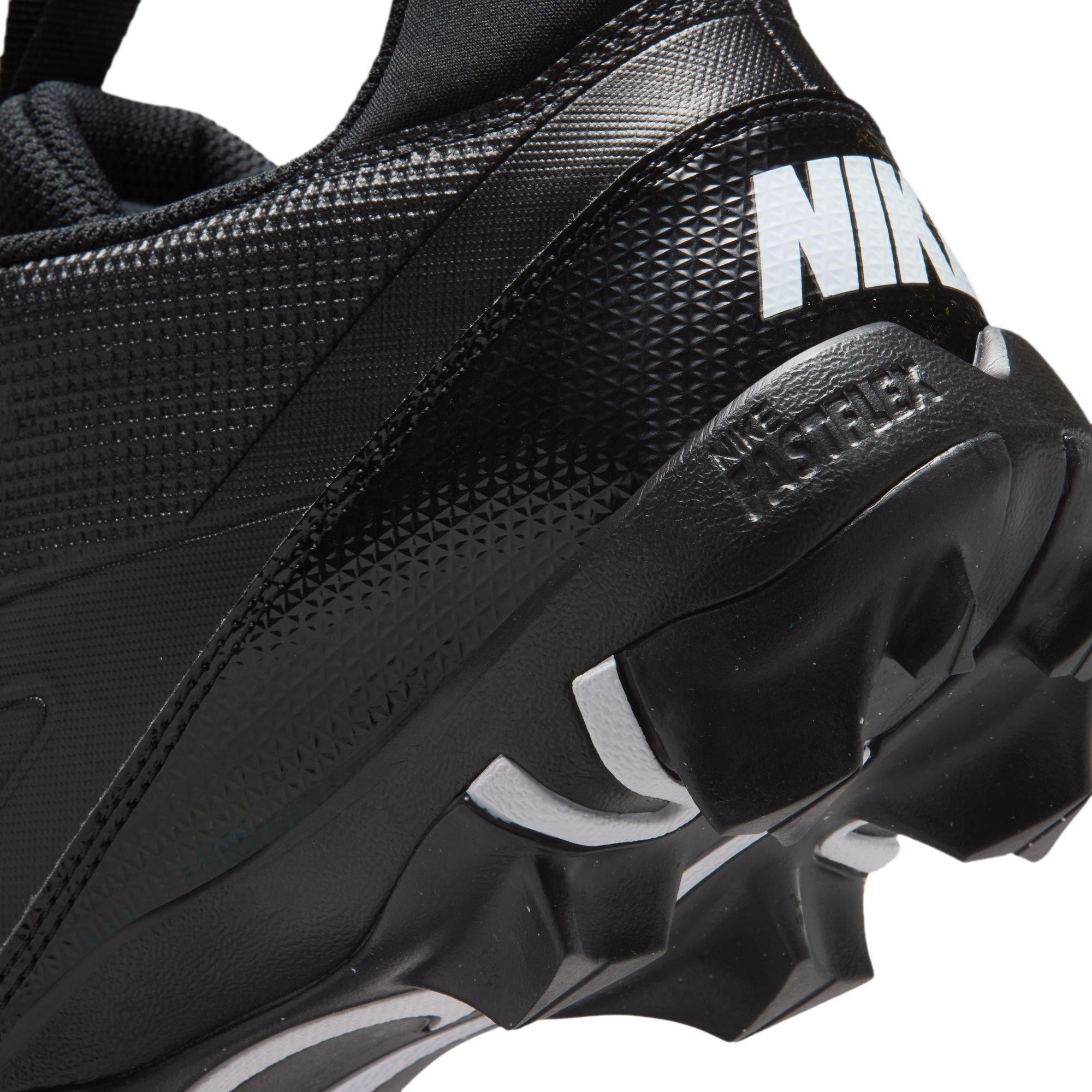 Nike Alpha Menace 4 Shark "Black/White" Men's Football Cleat - BLACK/WHITE Thumbnail View 12