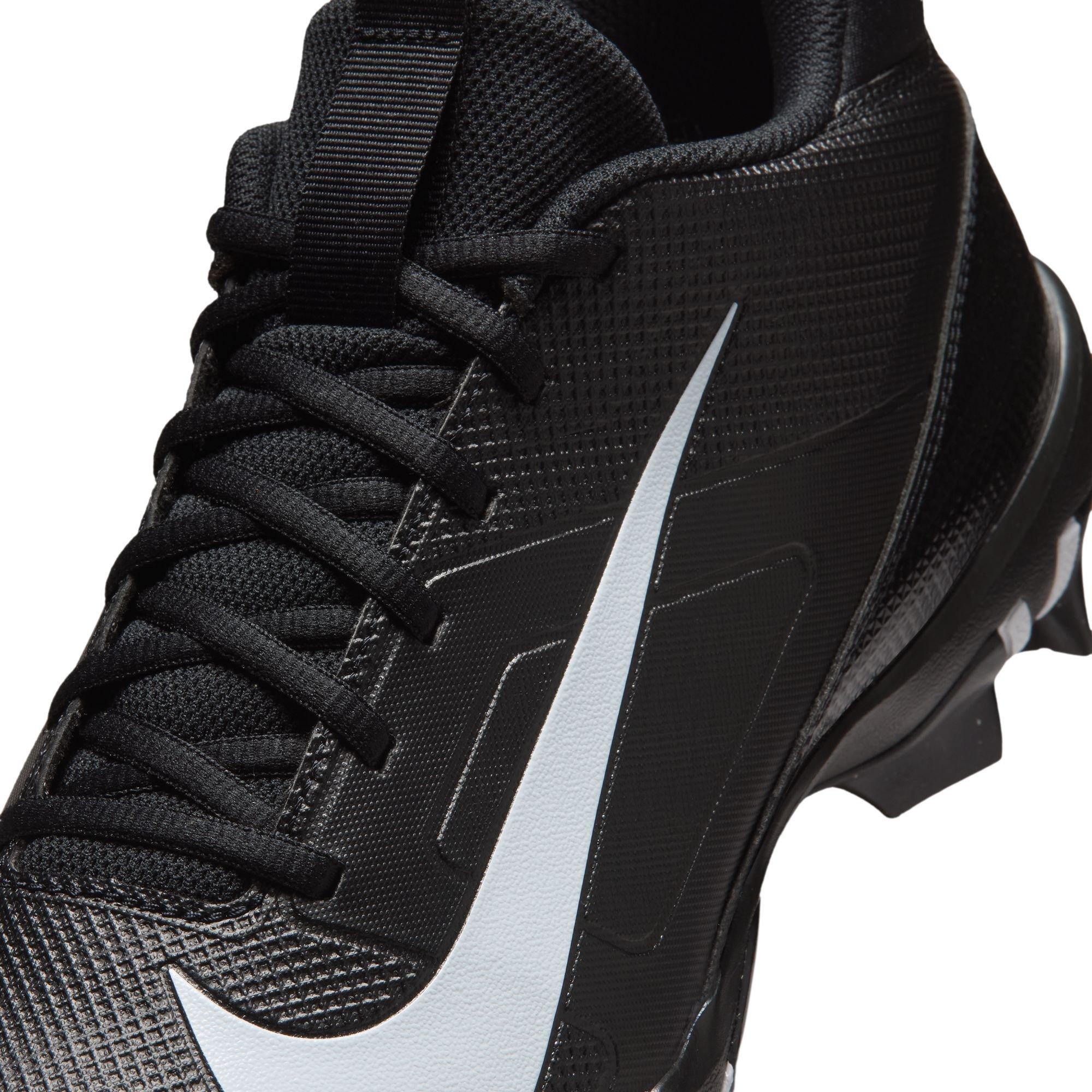 Nike Alpha Menace 4 Shark "Black/White" Men's Football Cleat - BLACK/WHITE Thumbnail View 9