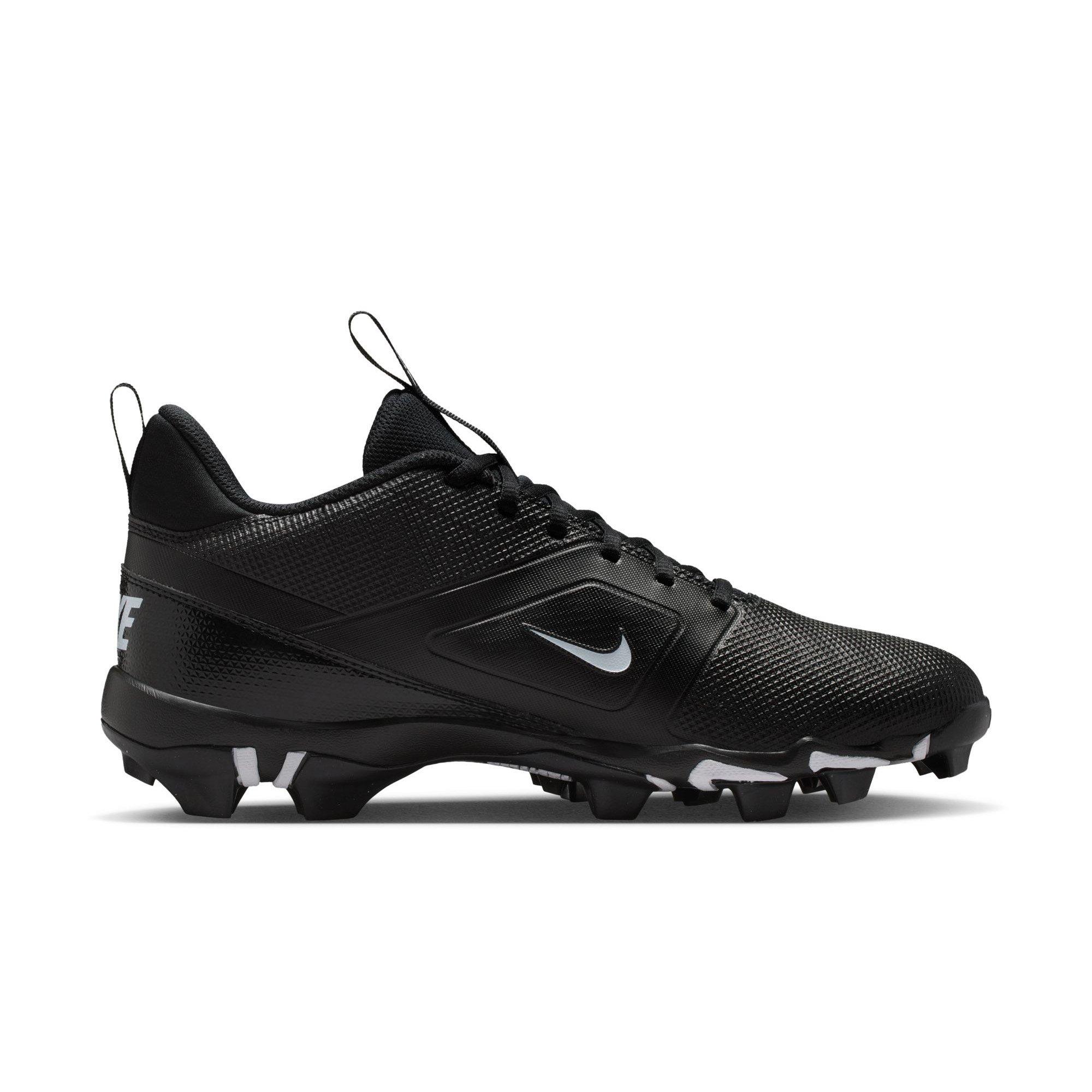 Nike Alpha Menace 4 Shark "Black/White" Men's Football Cleat - BLACK/WHITE Thumbnail View 2