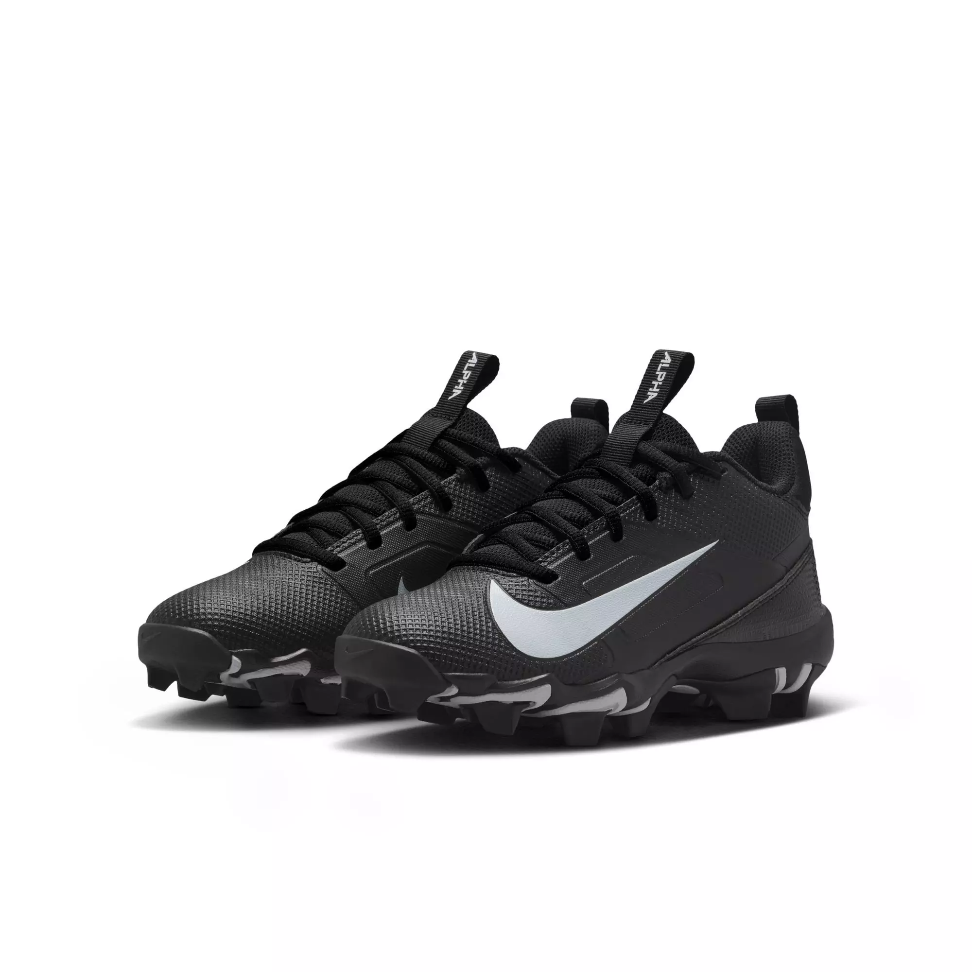 Nike Alpha Shark "Black/White" Preschool Boys' Football Cleat - BLACK/WHITE