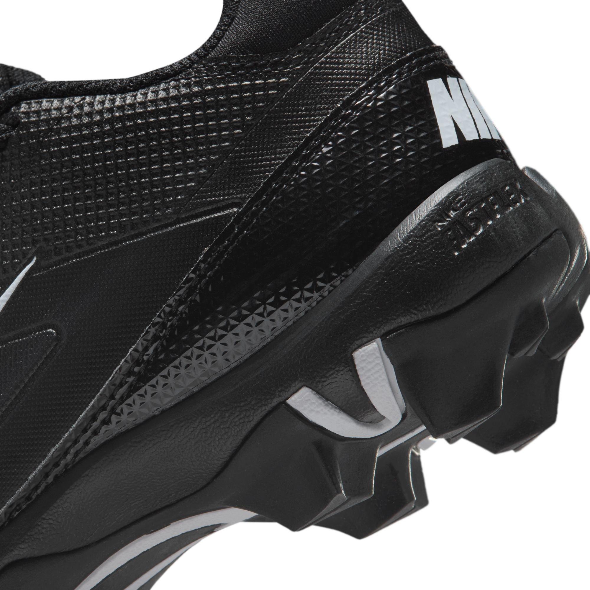 Nike Alpha Shark "Black/White" Preschool Boys' Football Cleat - BLACK/WHITE Thumbnail View 11