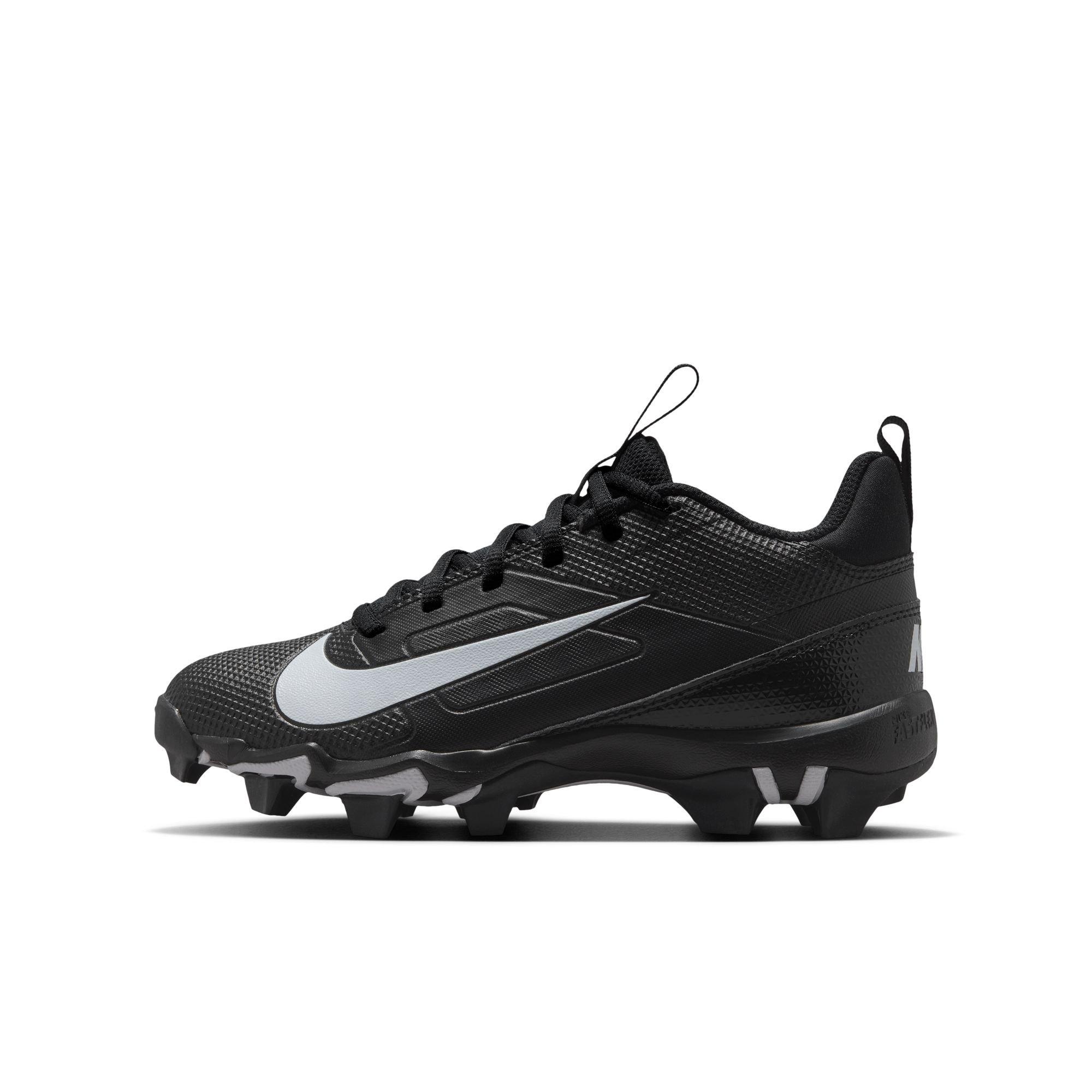Nike Alpha Shark "Black/White" Grade School Boys' Football Cleat - BLACK/WHITE Thumbnail View 3